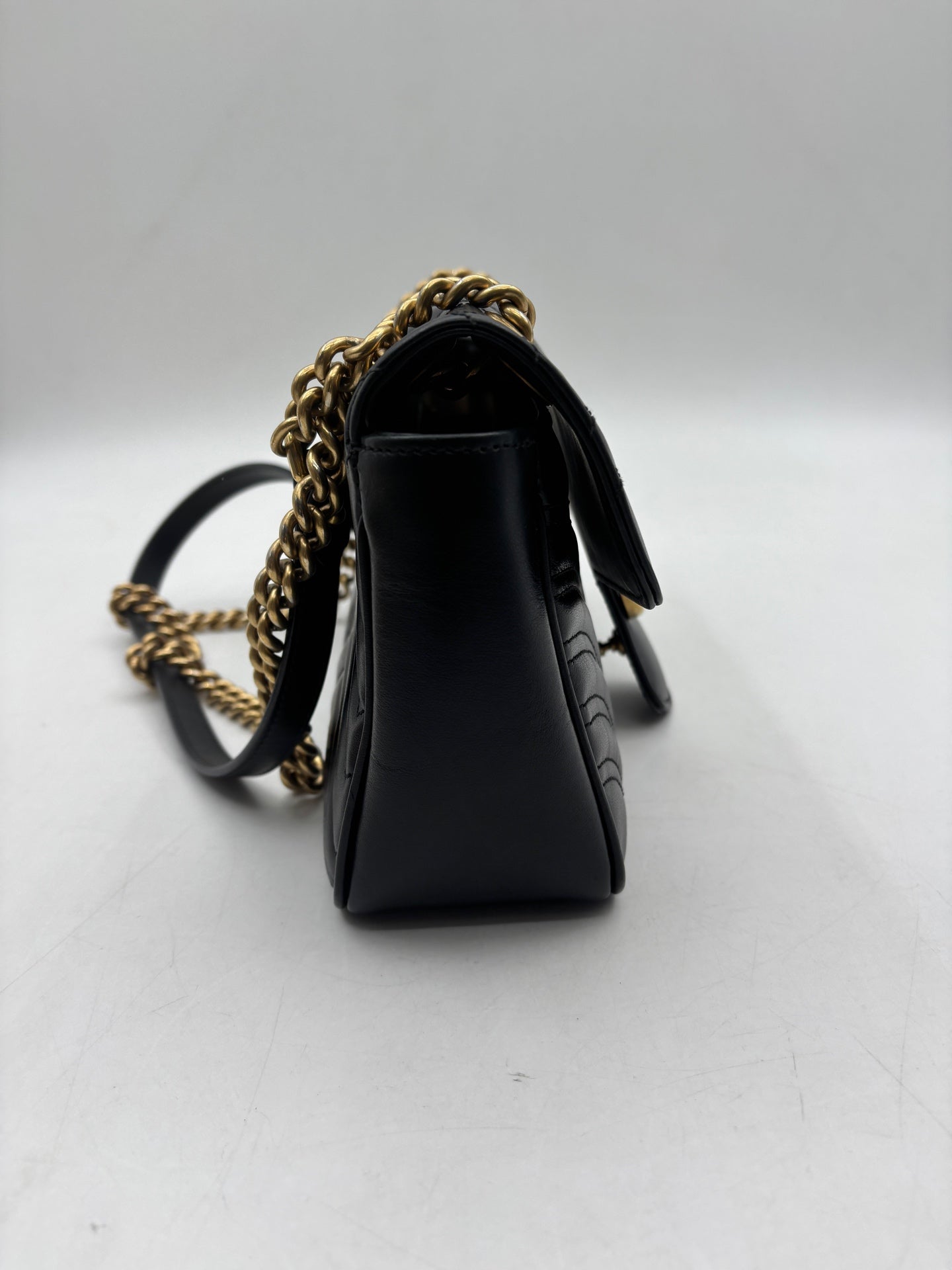 Gucci - GG Marmont - Leather - Black - (Small)