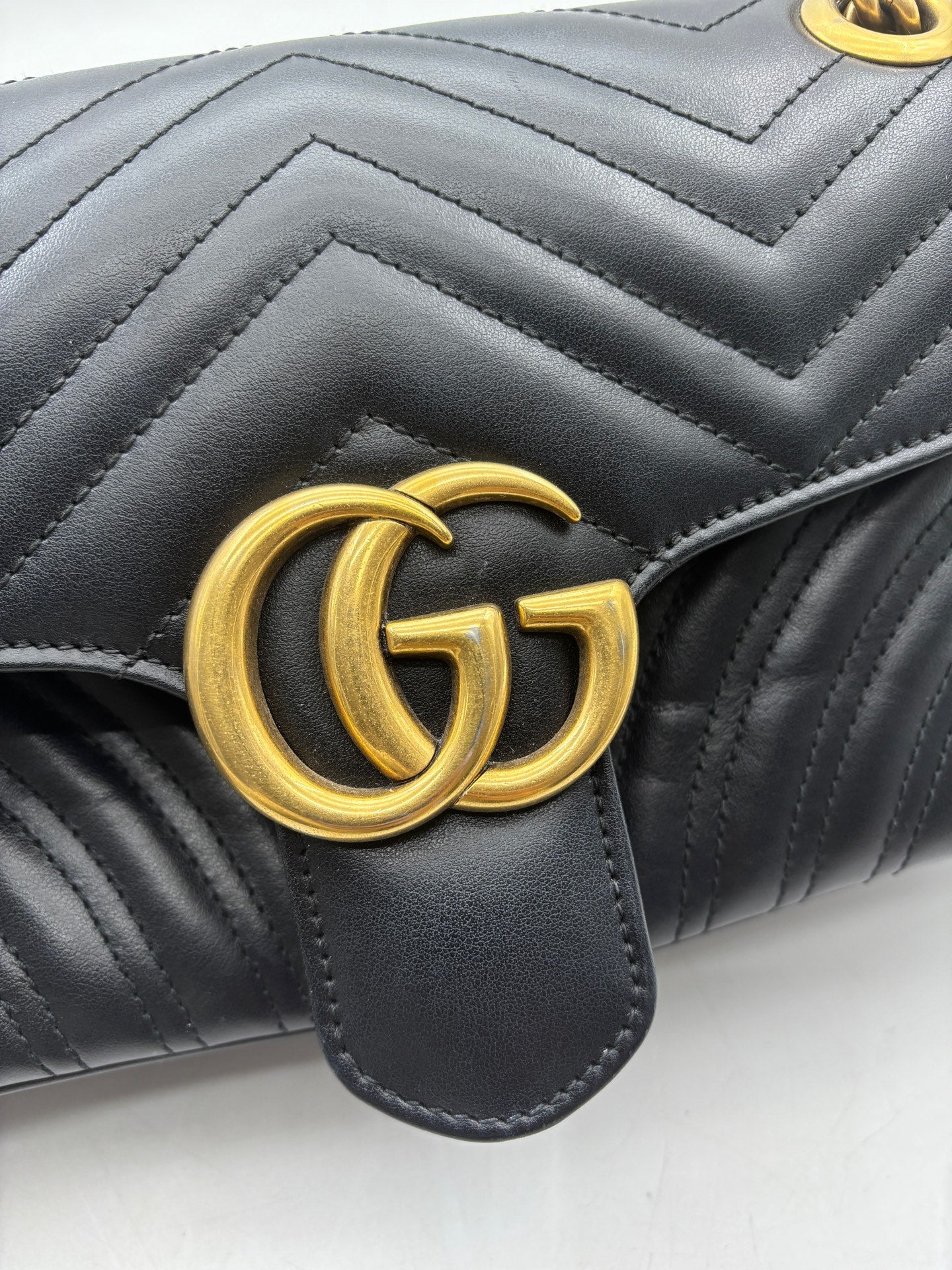 Gucci - GG Marmont - Leather - Black - (small)