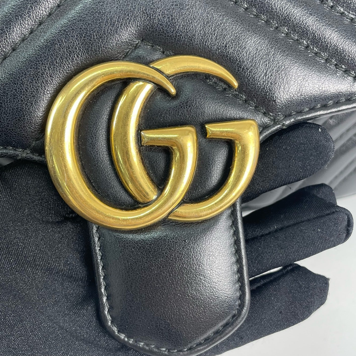 Gucci - GG Marmont - Leather - Black - (small)