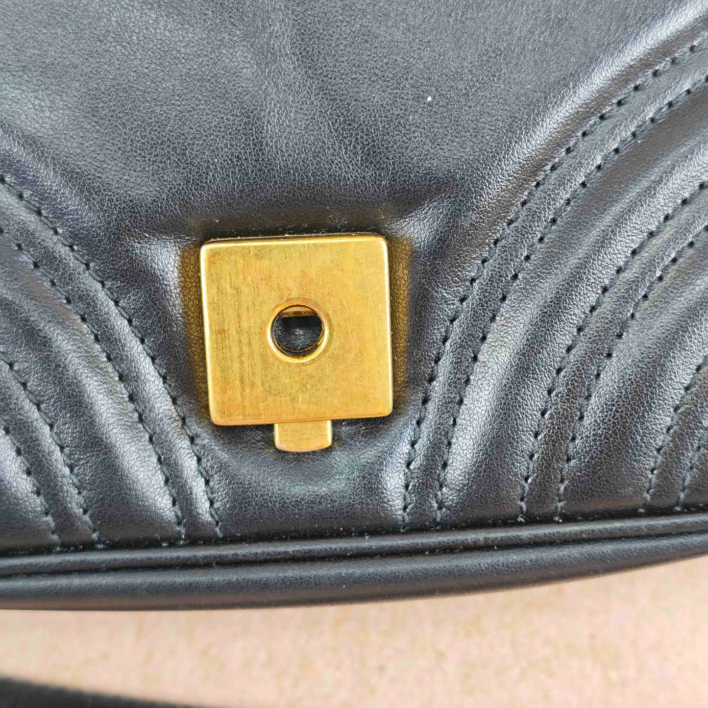 Gucci - GG Marmont - Leather - Black - (small)