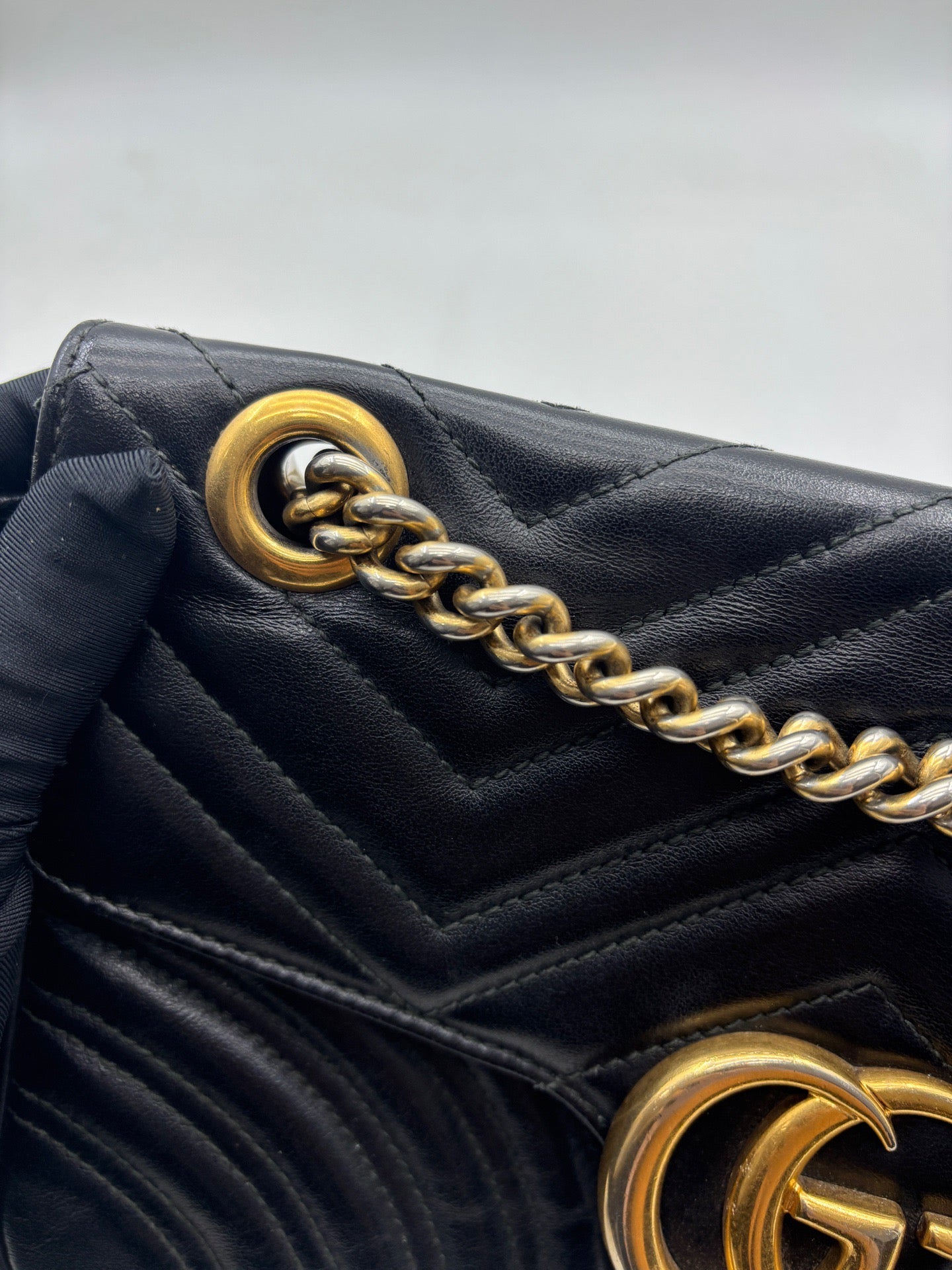 Gucci - GG Marmont - Leather - Black - (Small)