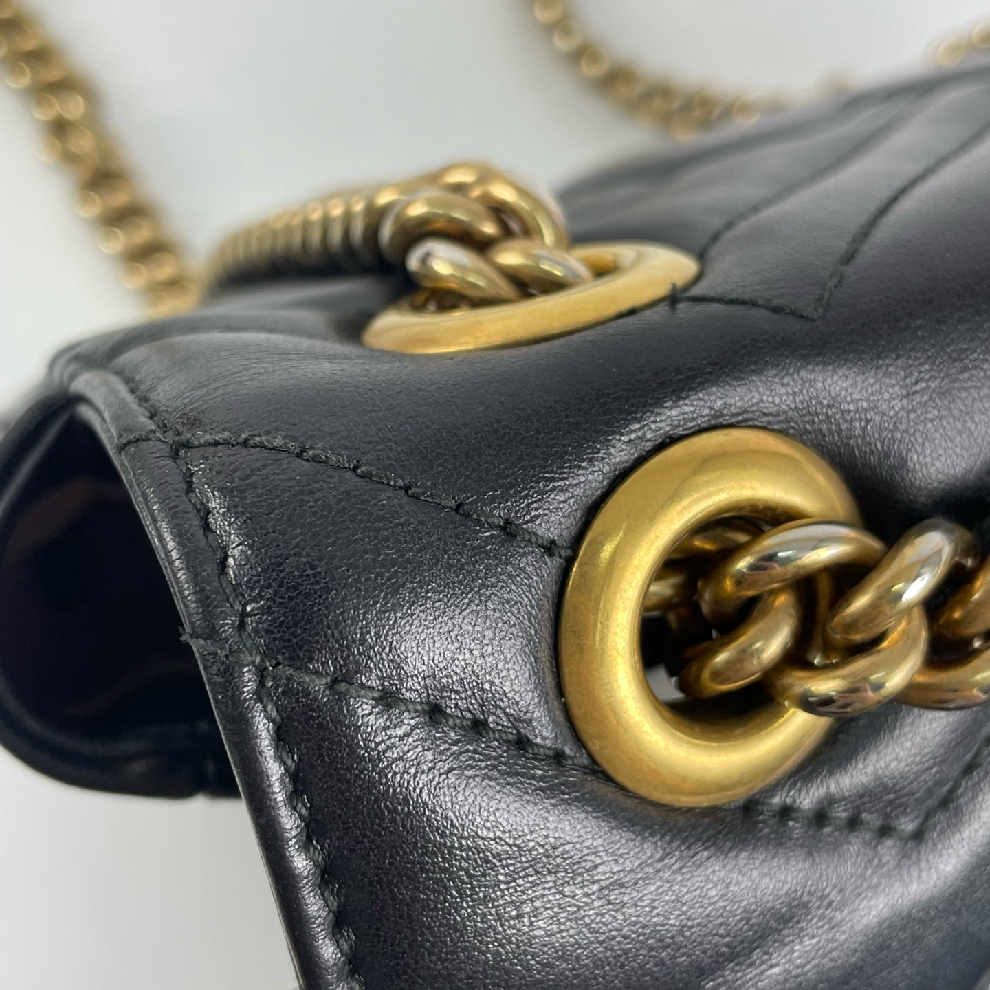 Gucci - GG Marmont - Leather - Black - (small)