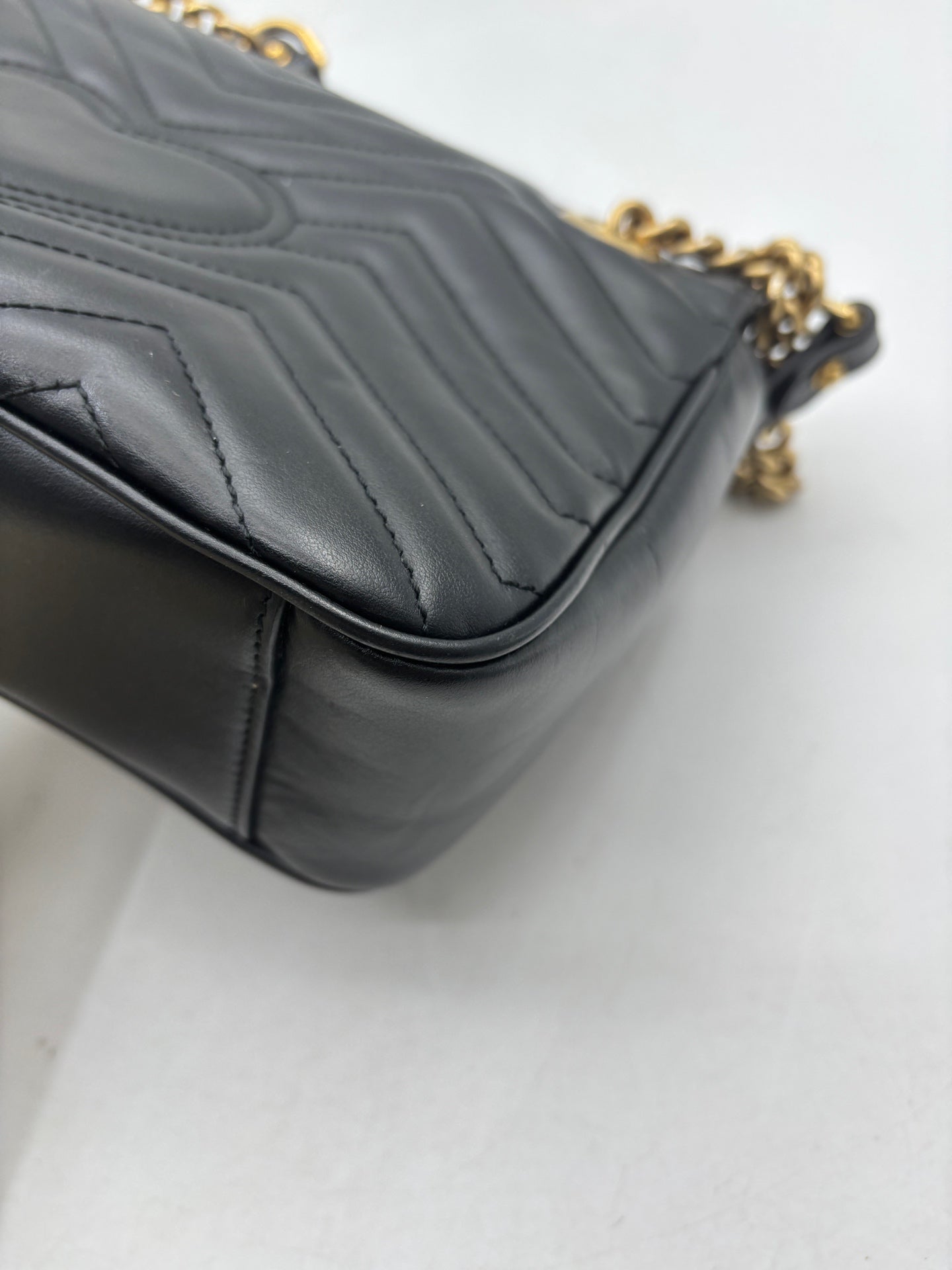 Gucci - GG Marmont - Leather - Black - (small)