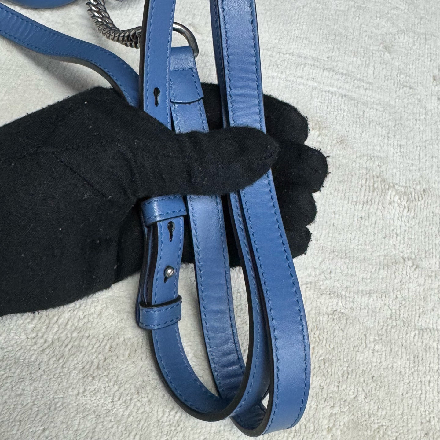 Gucci - GG Marmont - Leather - Blue - (mini)