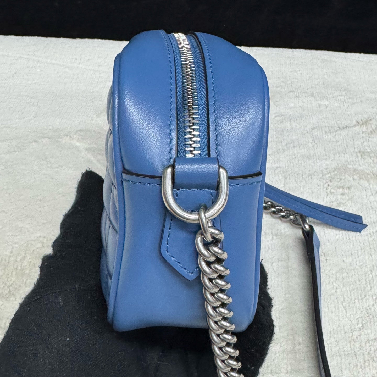 Gucci - GG Marmont - Leather - Blue - (mini)