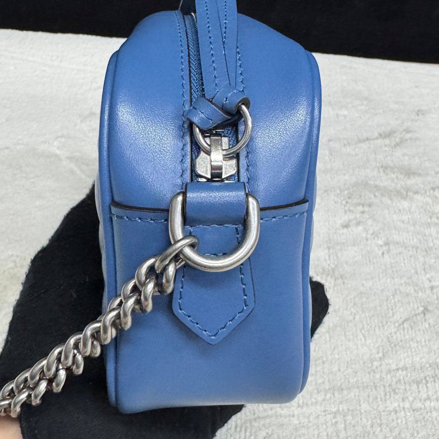 Gucci - GG Marmont - Leather - Blue - (mini)