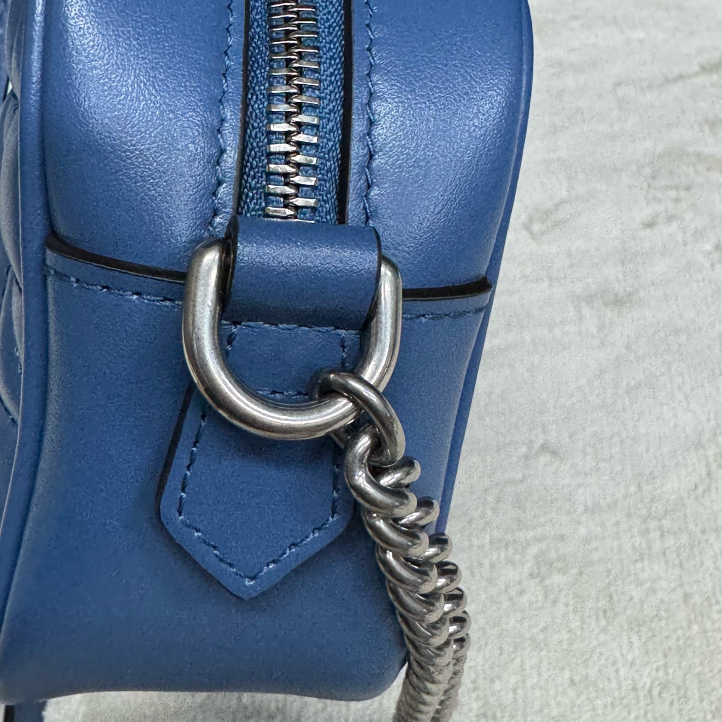 Gucci - GG Marmont - Leather - Blue - (mini)