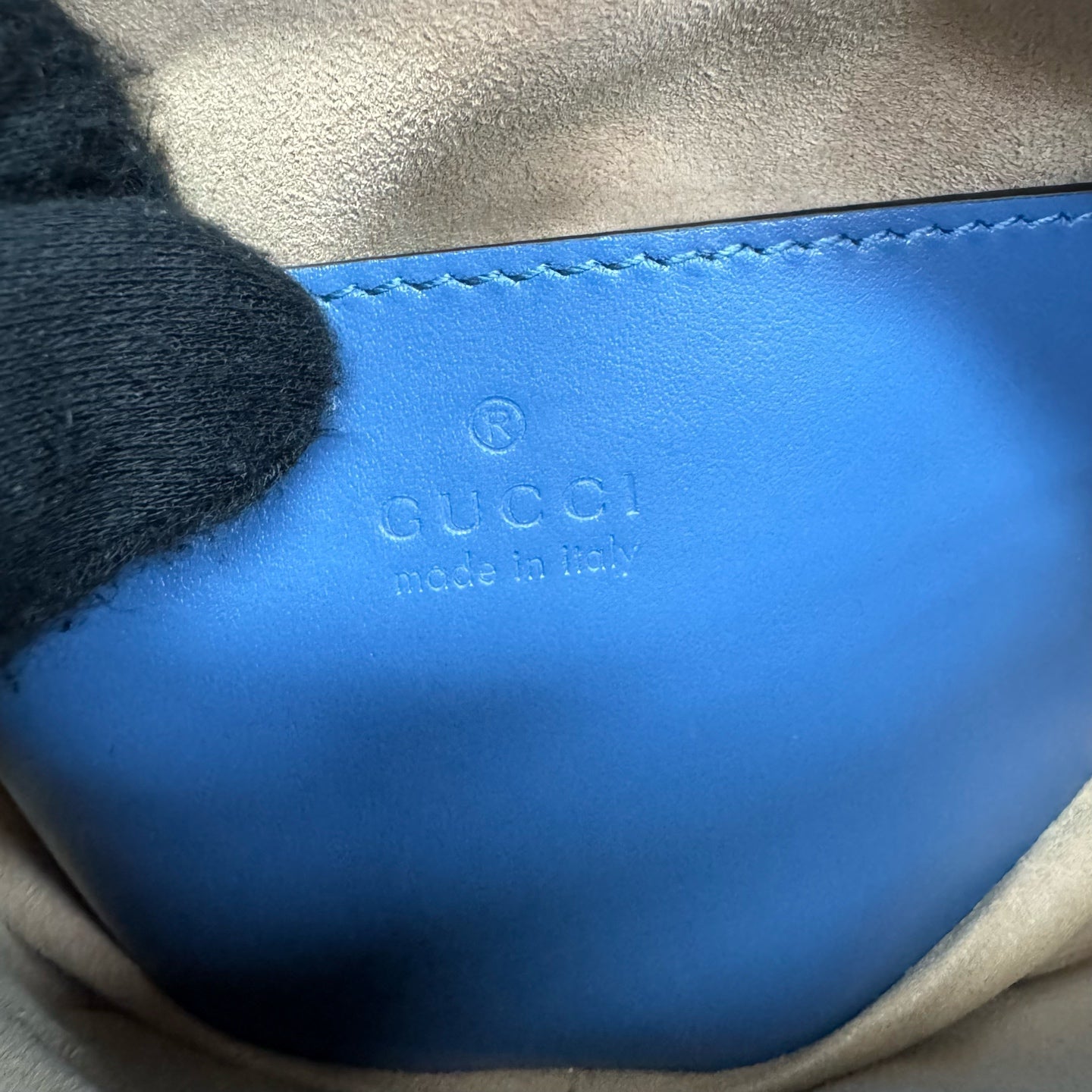 Gucci - GG Marmont - Leather - Blue - (mini)