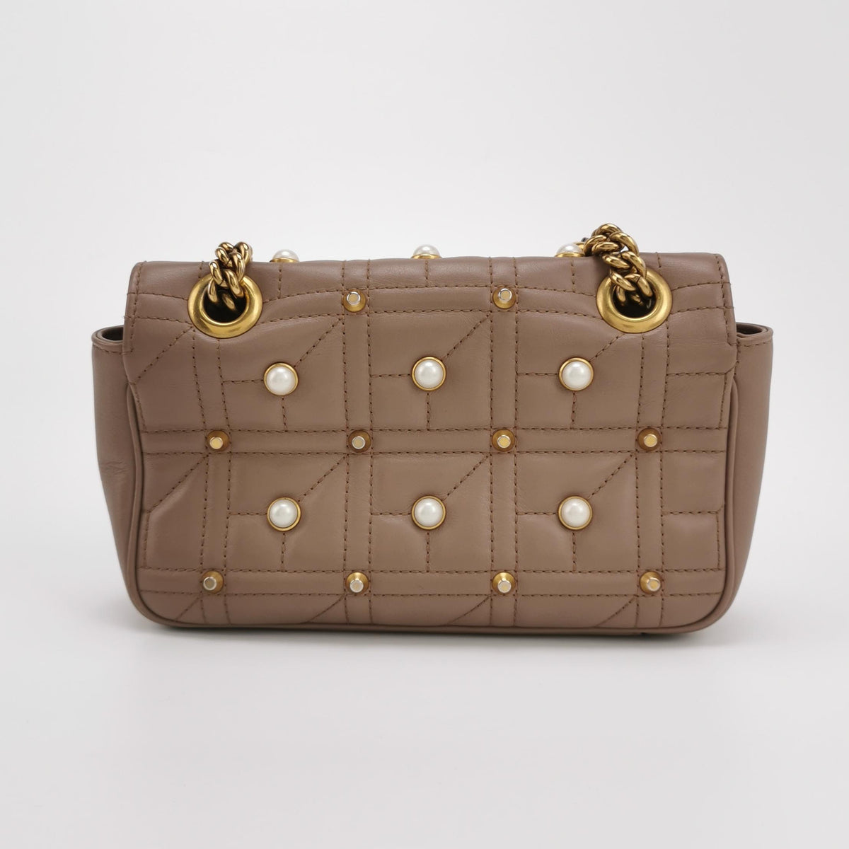 Gucci - GG Marmont - Leather - Brown - (small)