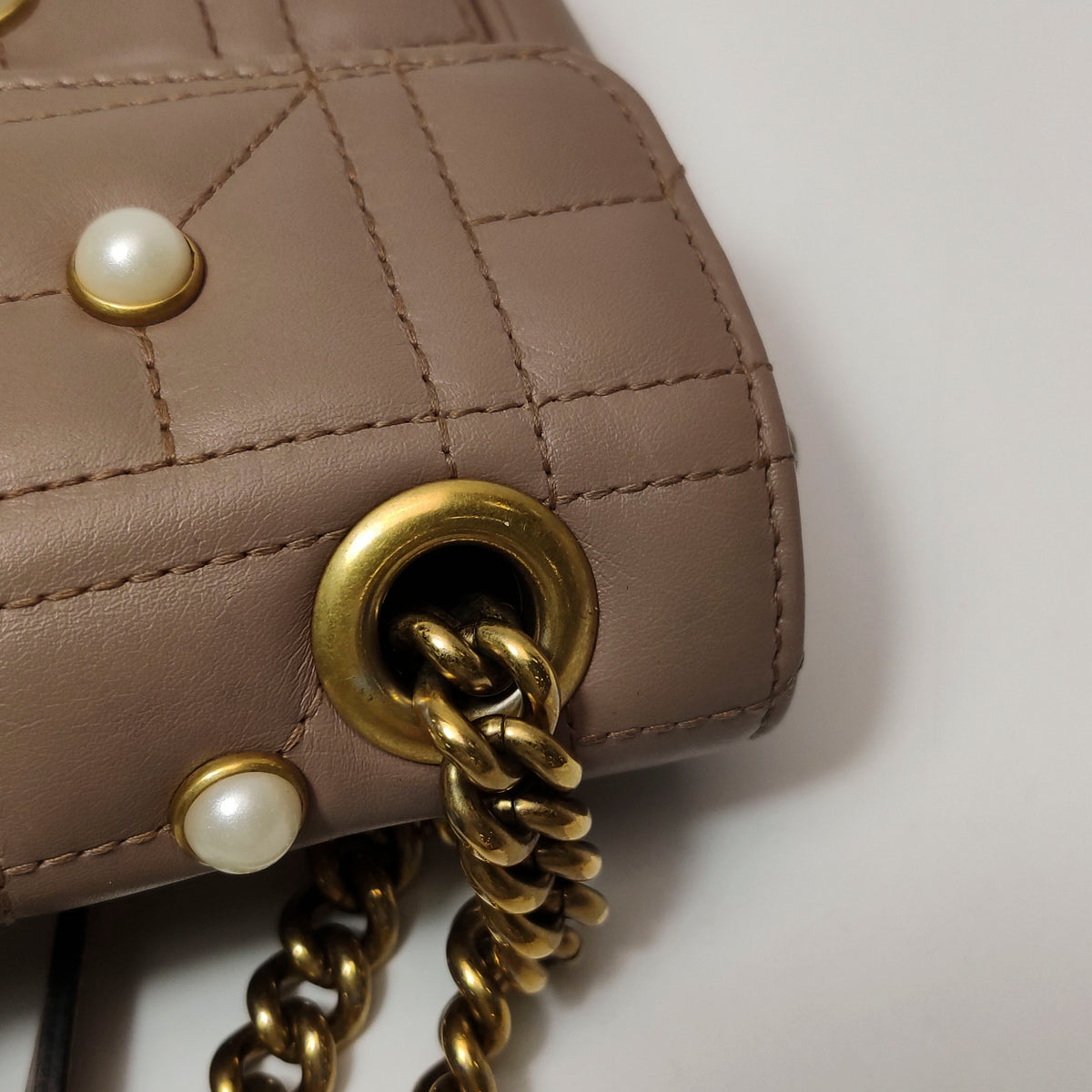 Gucci - GG Marmont - Leather - Brown - (small)