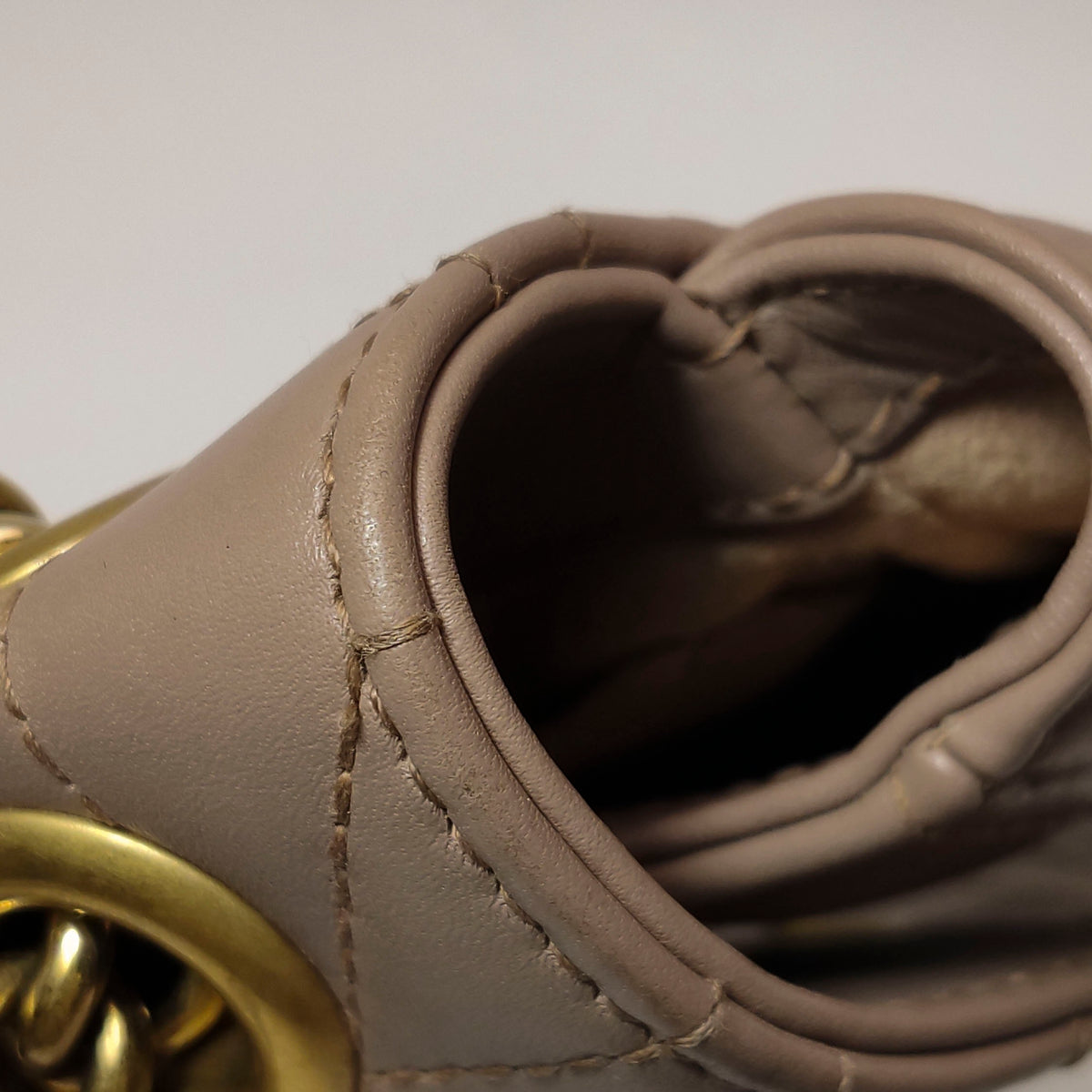 Gucci - GG Marmont - Leather - Brown - (small)