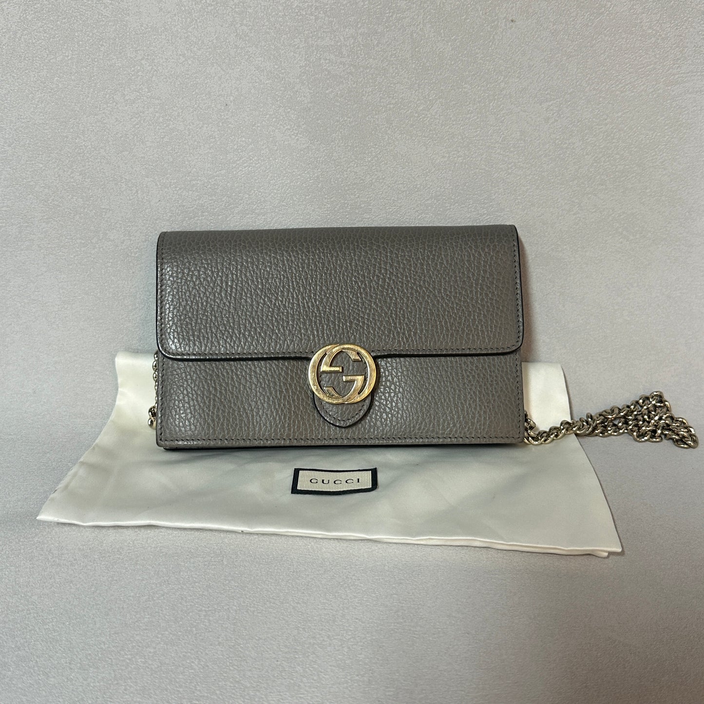 Gucci - GG Marmont - Leather - Grey - (small)