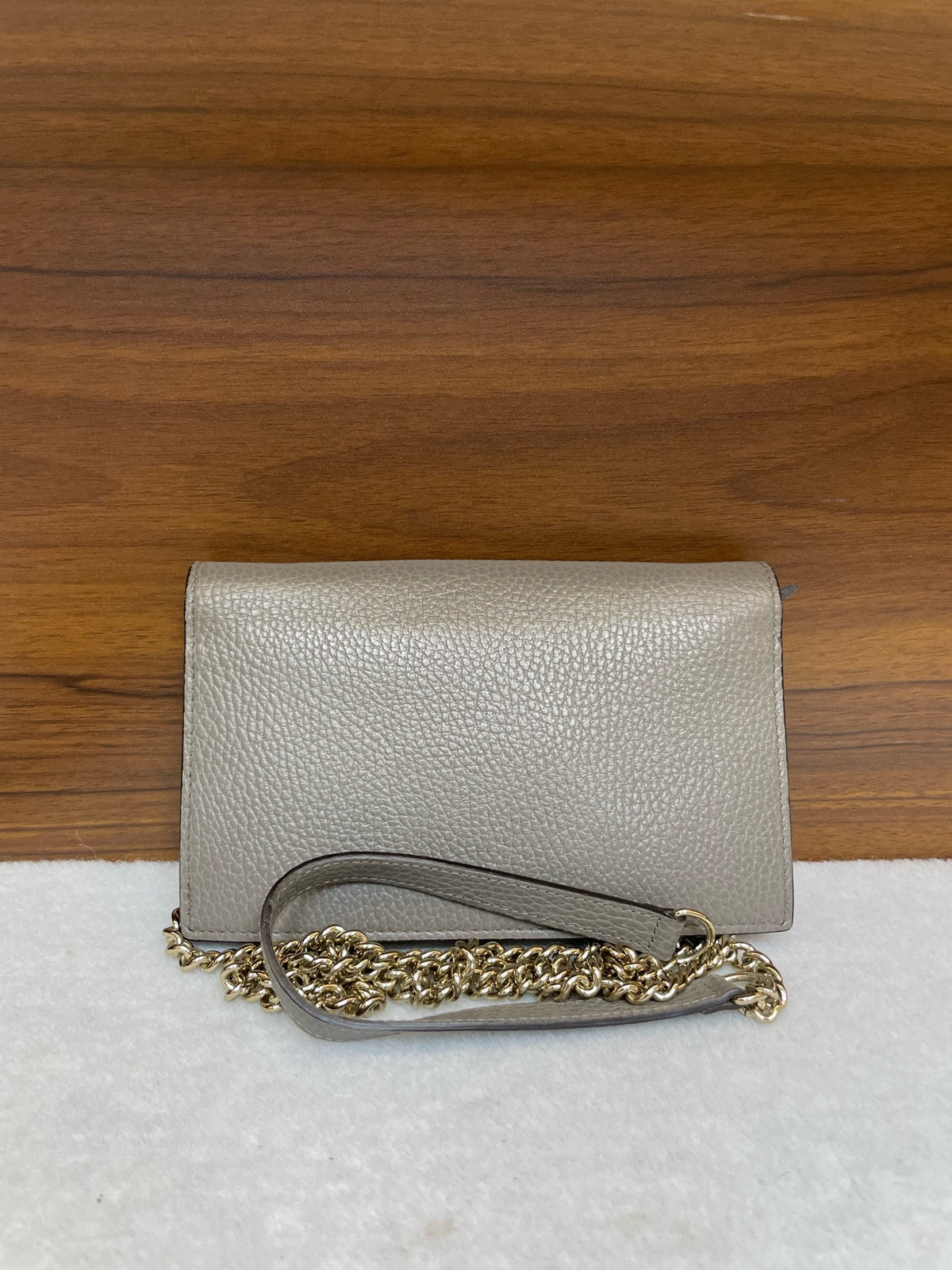 Gucci - GG Marmont - Leather - Grey - (small)