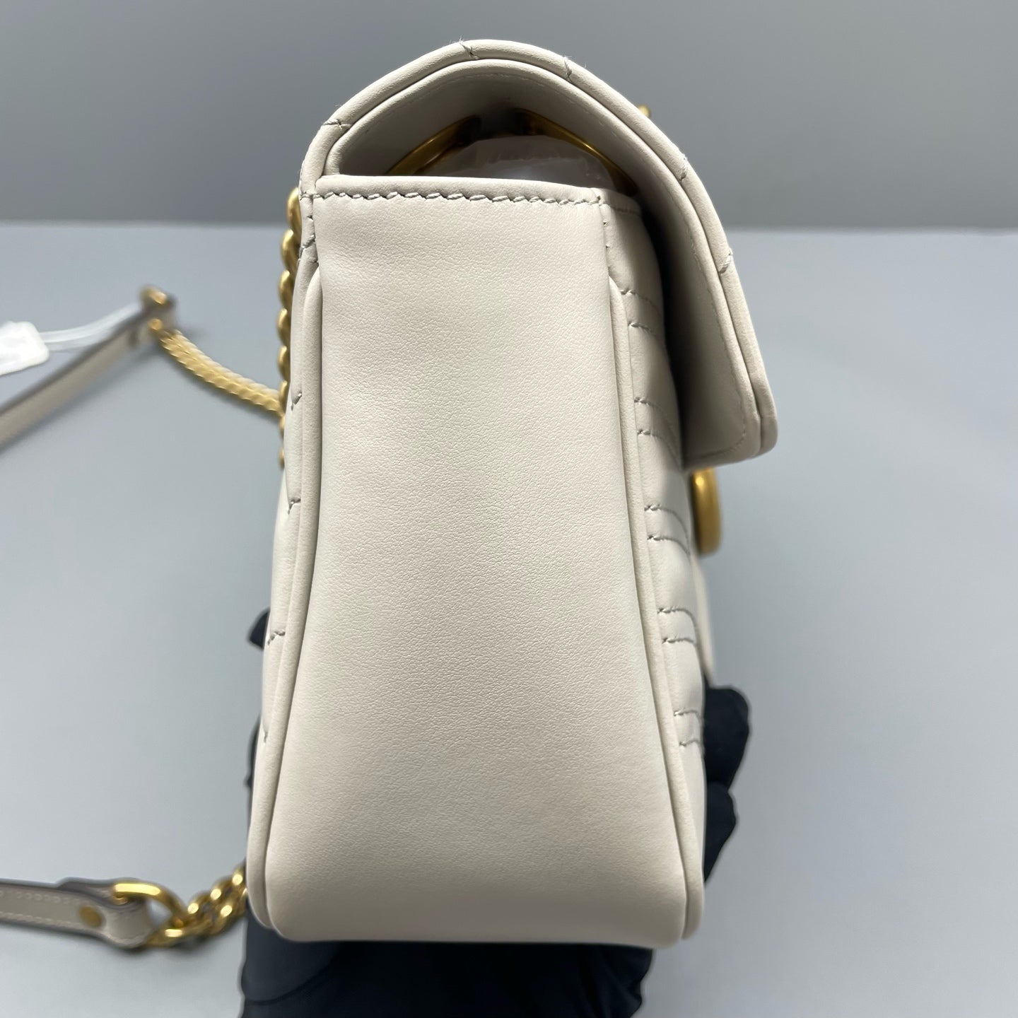 Gucci - GG Marmont - Leather - Grey - (small)