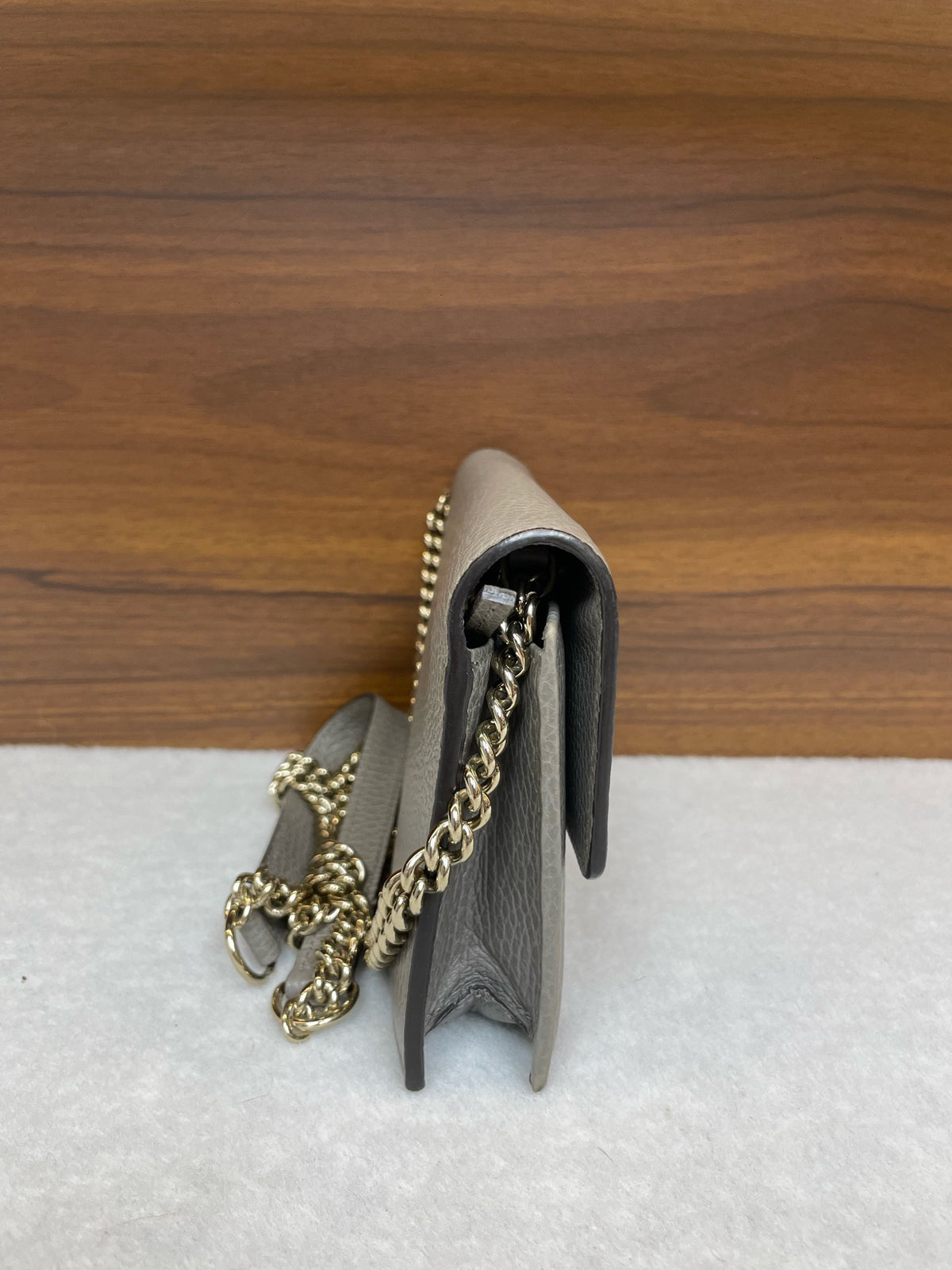 Gucci - GG Marmont - Leather - Grey - (small)