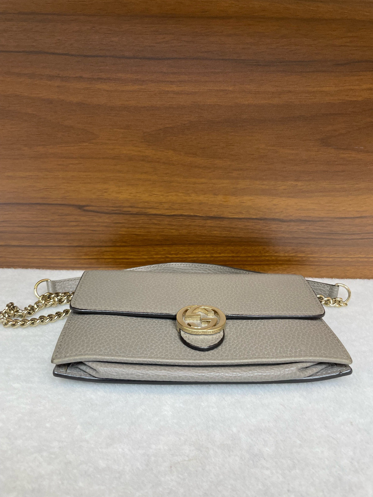 Gucci - GG Marmont - Leather - Grey - (small)