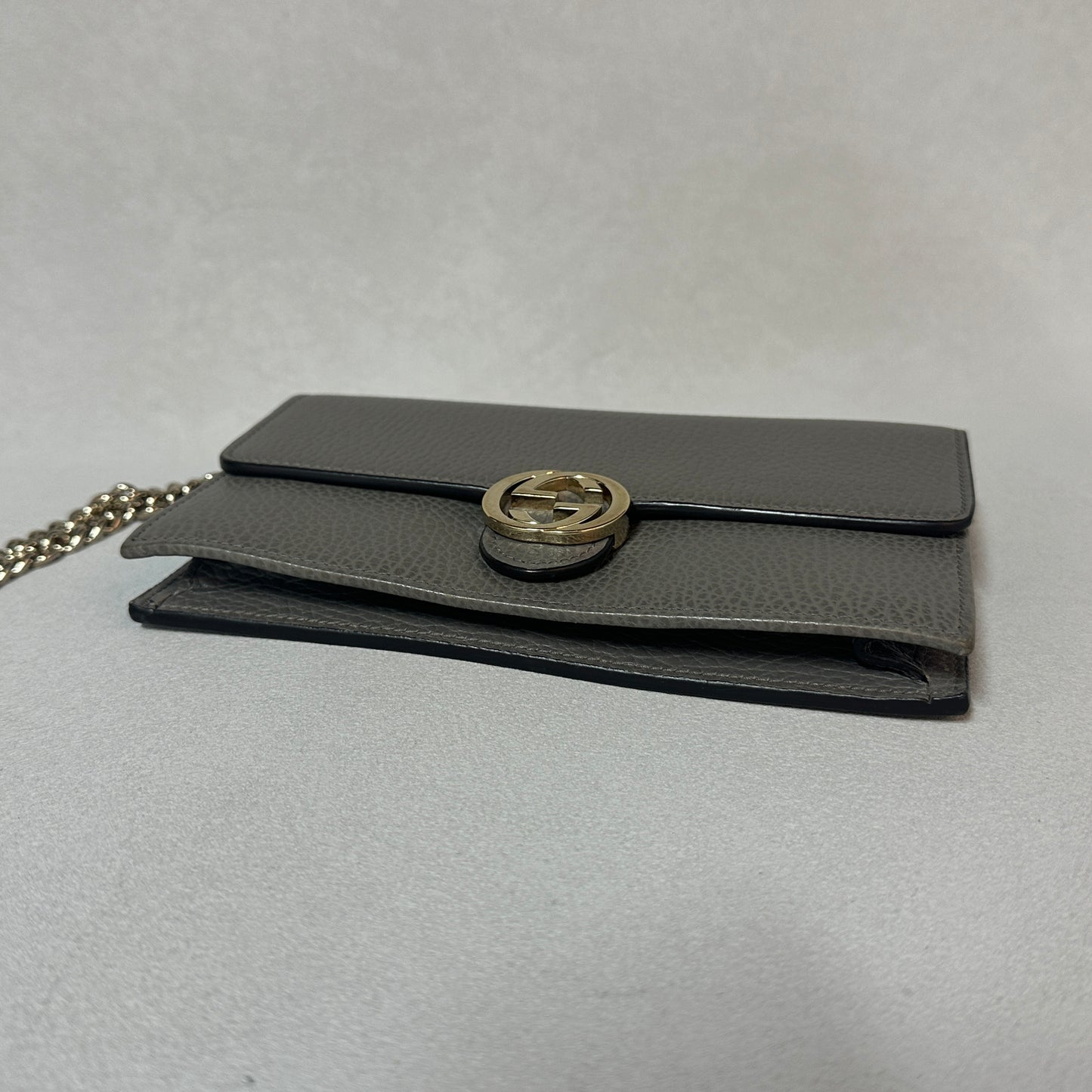 Gucci - GG Marmont - Leather - Grey - (small)