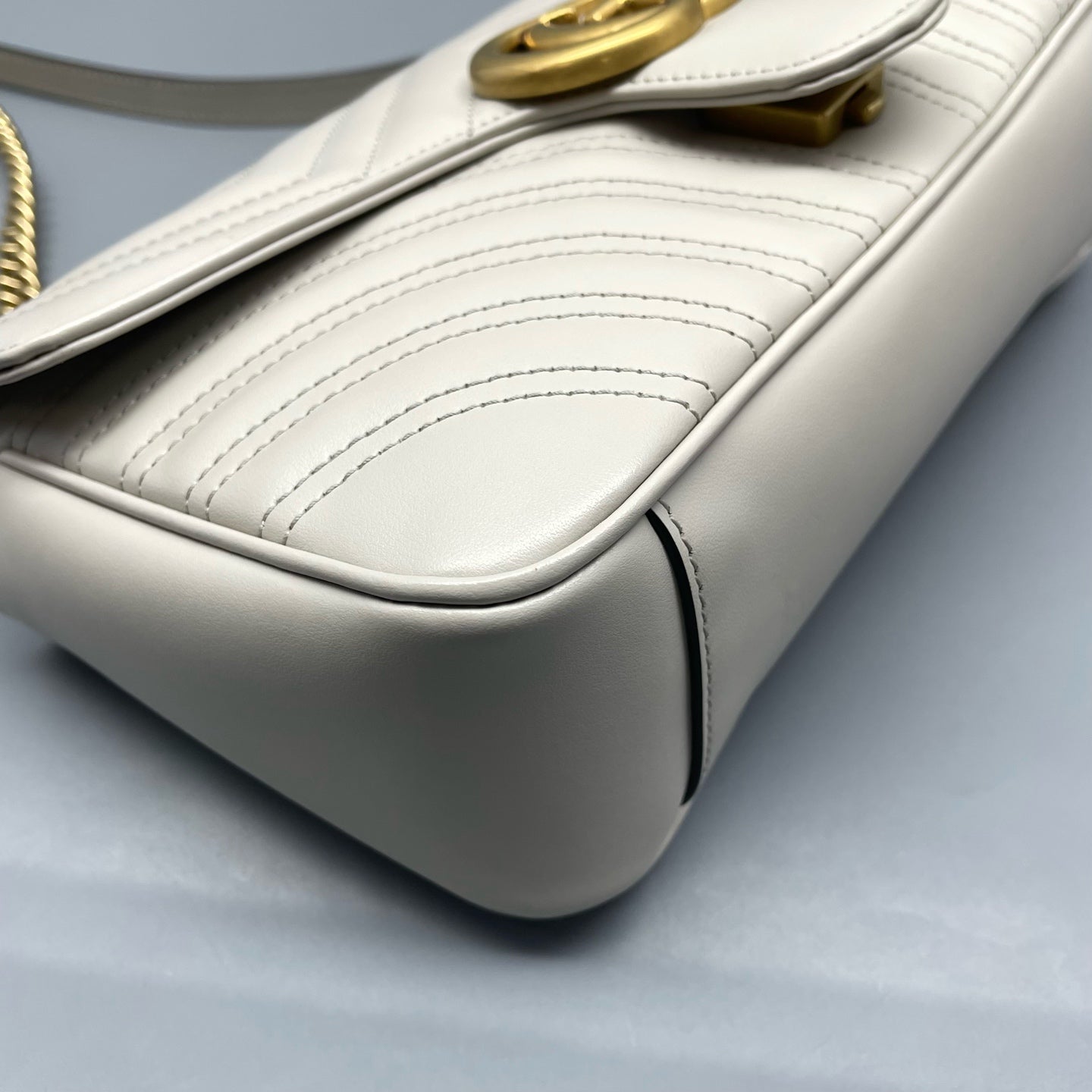Gucci - GG Marmont - Leather - Grey - (small)