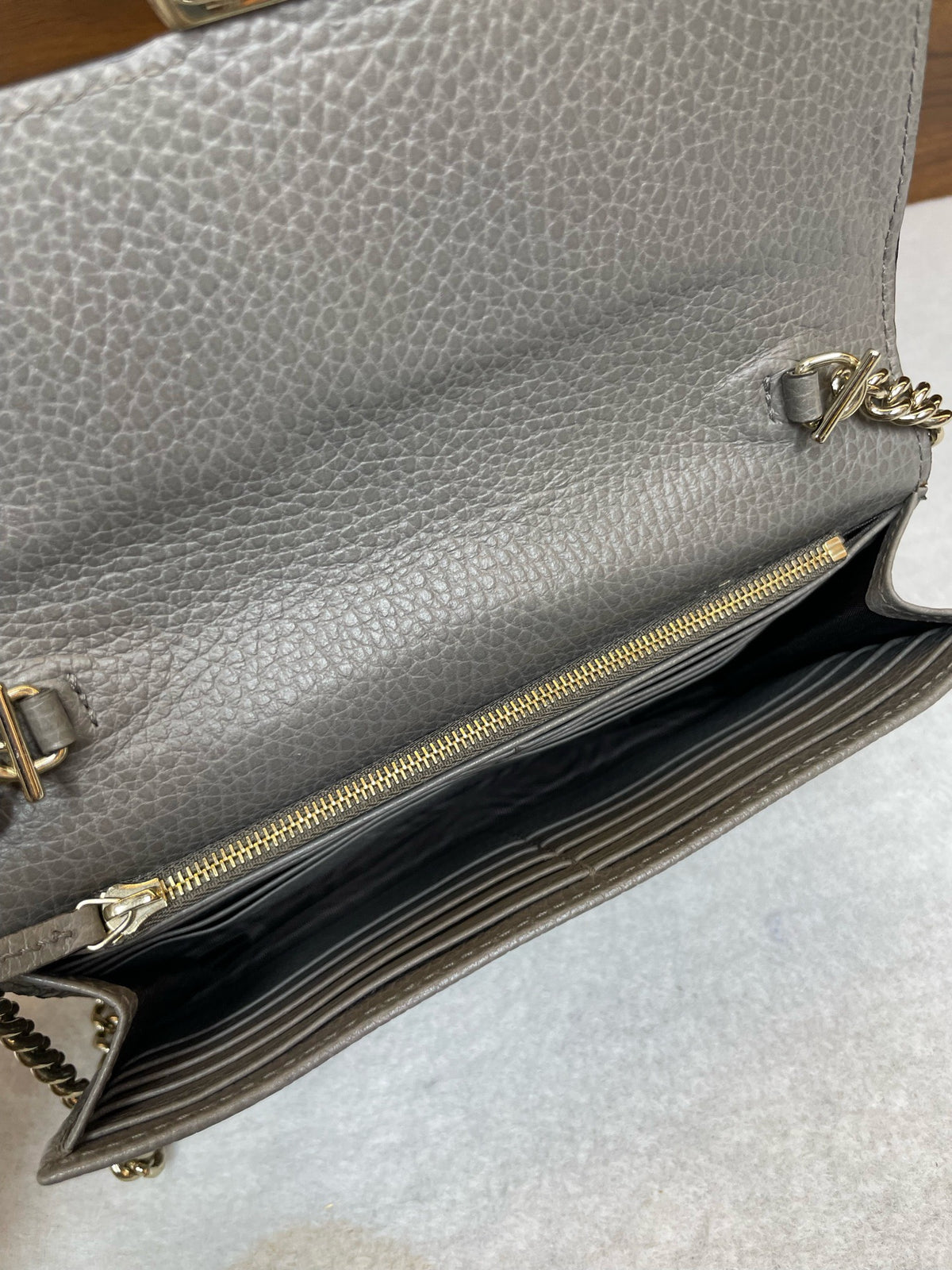 Gucci - GG Marmont - Leather - Grey - (small)