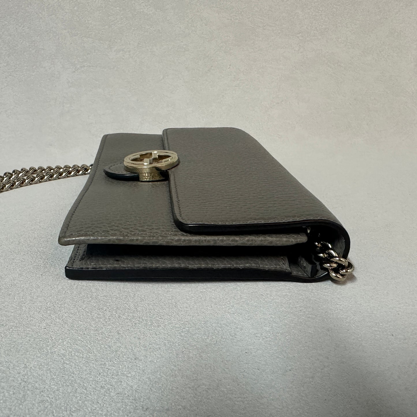 Gucci - GG Marmont - Leather - Grey - (small)