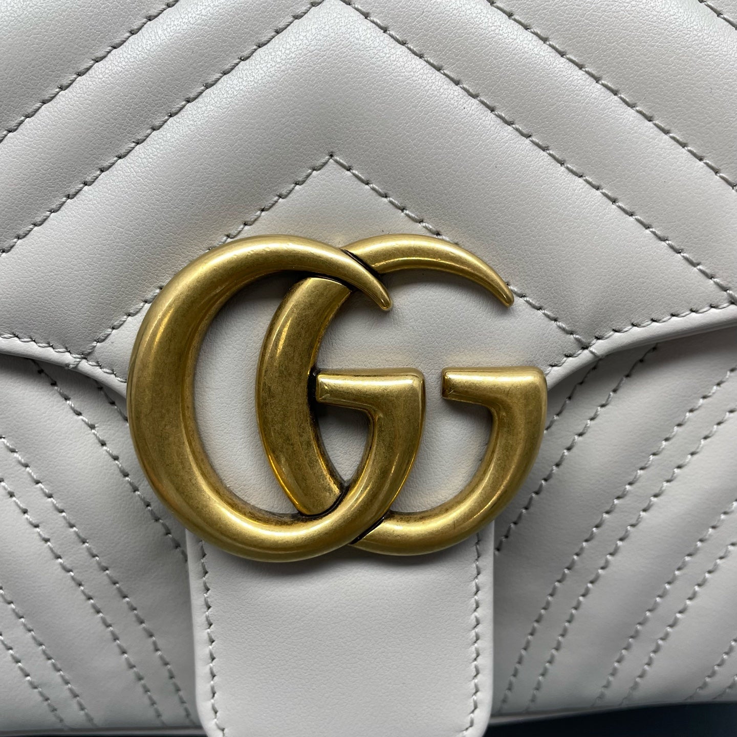 Gucci - GG Marmont - Leather - Grey - (small)