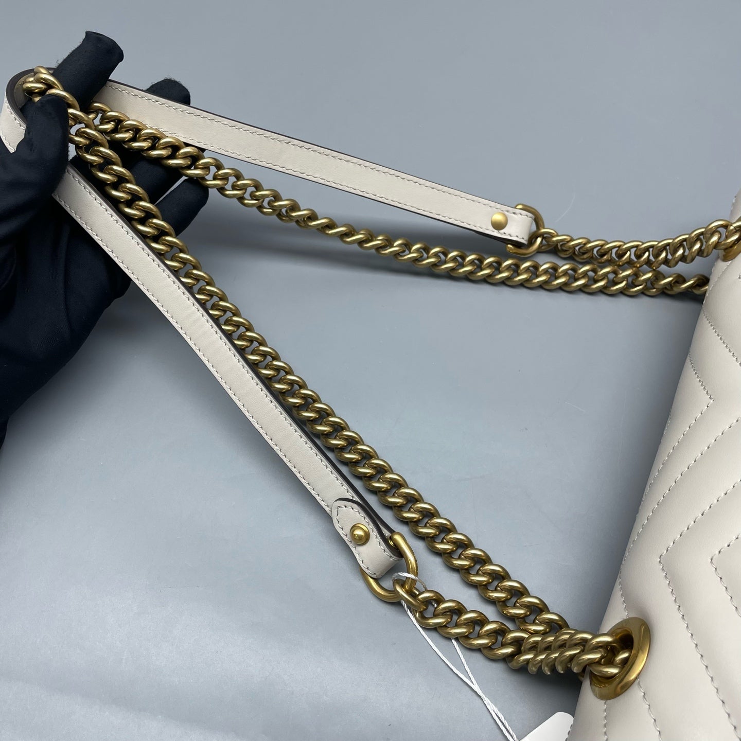 Gucci - GG Marmont - Leather - Grey - (small)