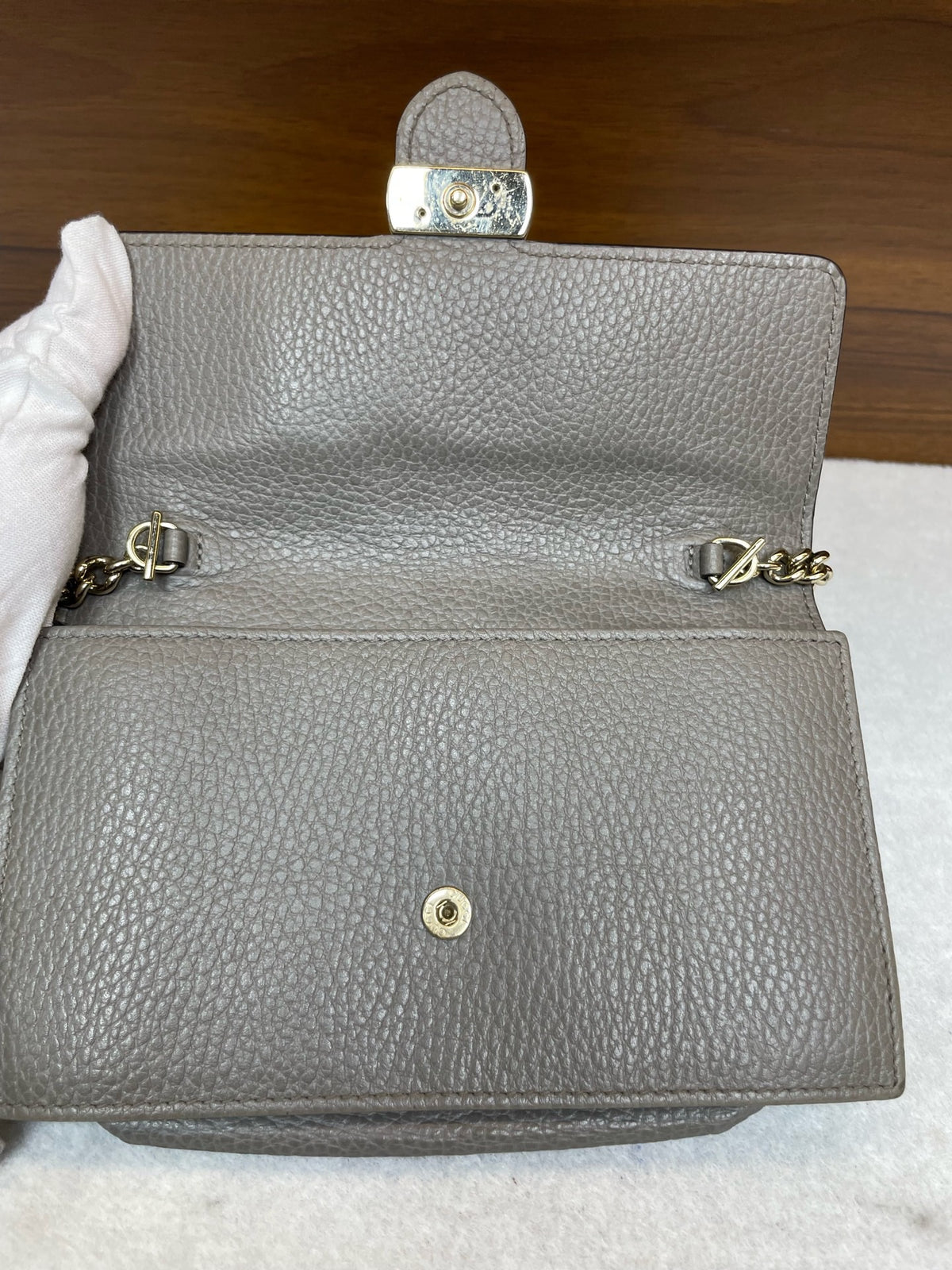 Gucci - GG Marmont - Leather - Grey - (small)