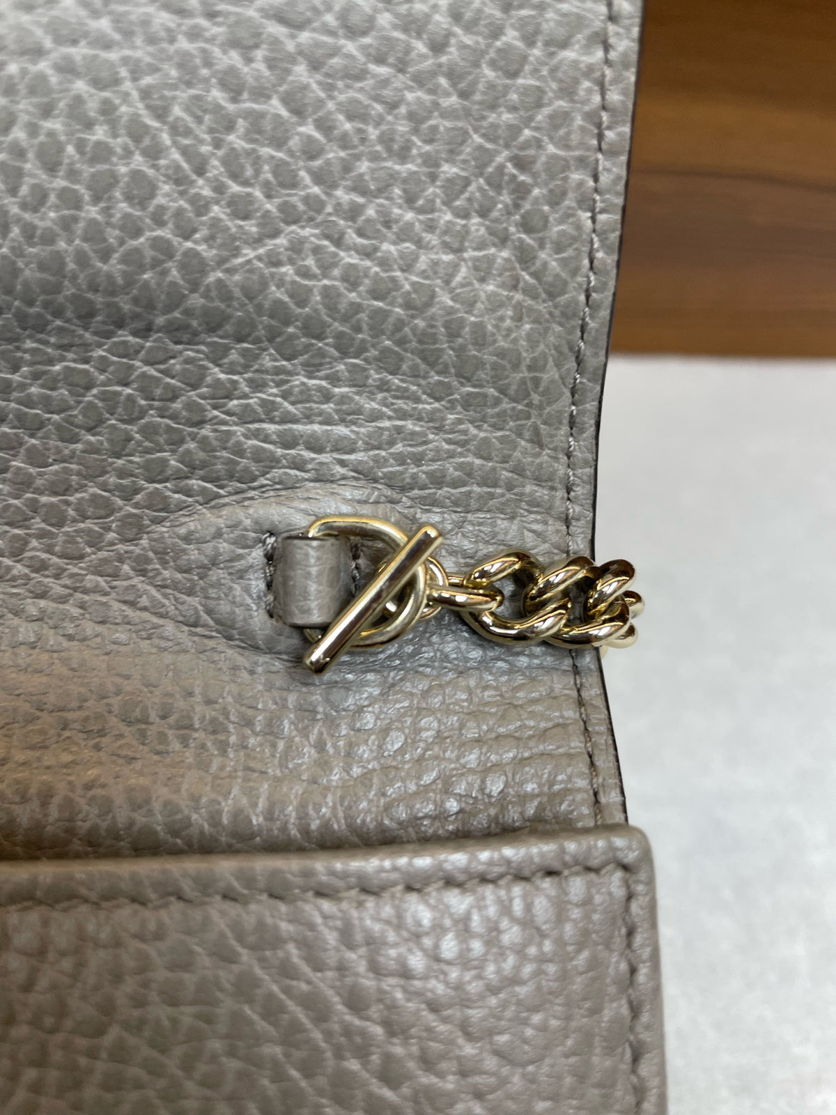 Gucci - GG Marmont - Leather - Grey - (small)