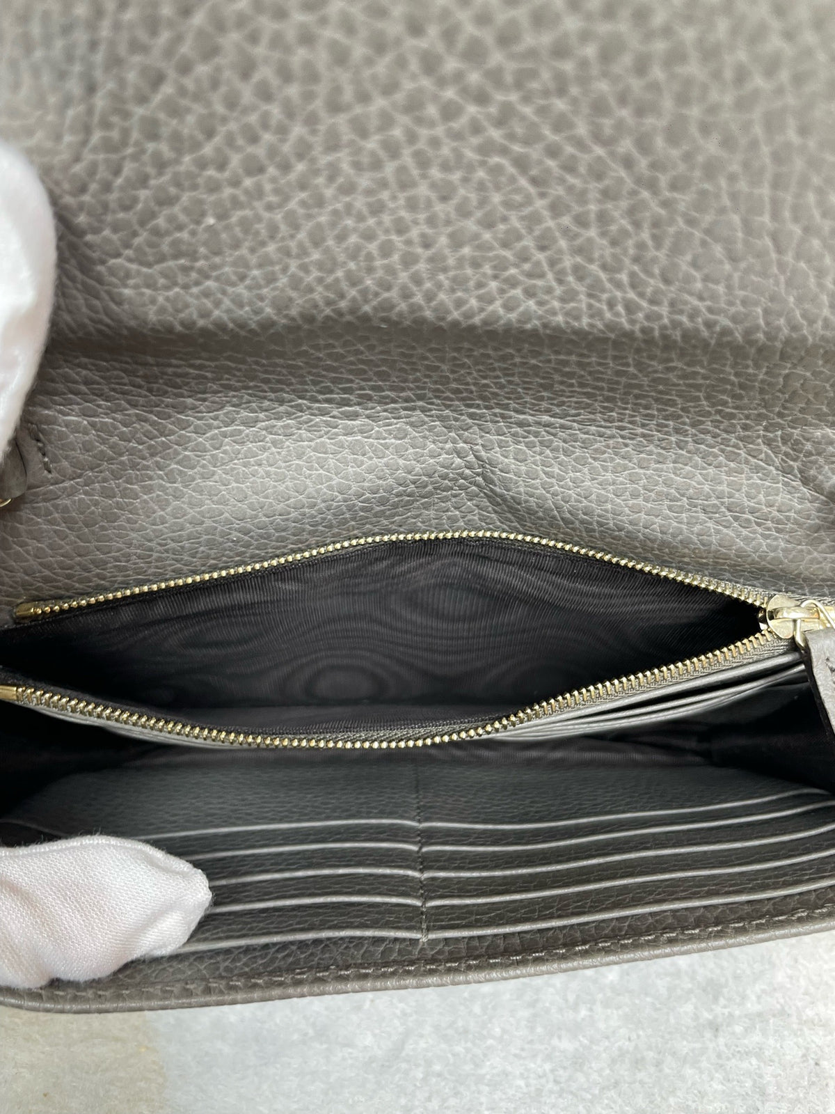 Gucci - GG Marmont - Leather - Grey - (small)