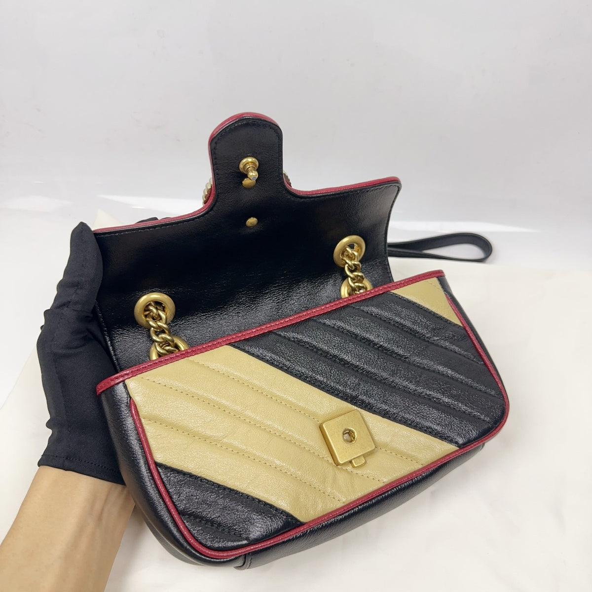 Gucci - GG Marmont - Leather - Multicolour - (small)