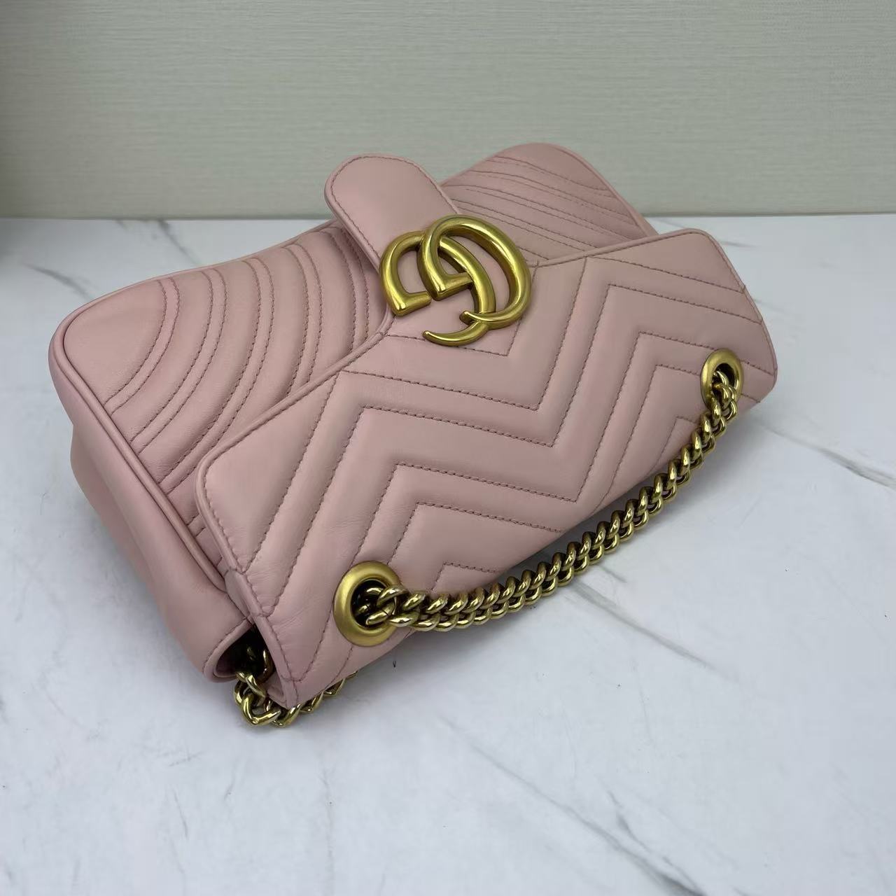 Gucci - GG Marmont - Leather - Pink - (medium)