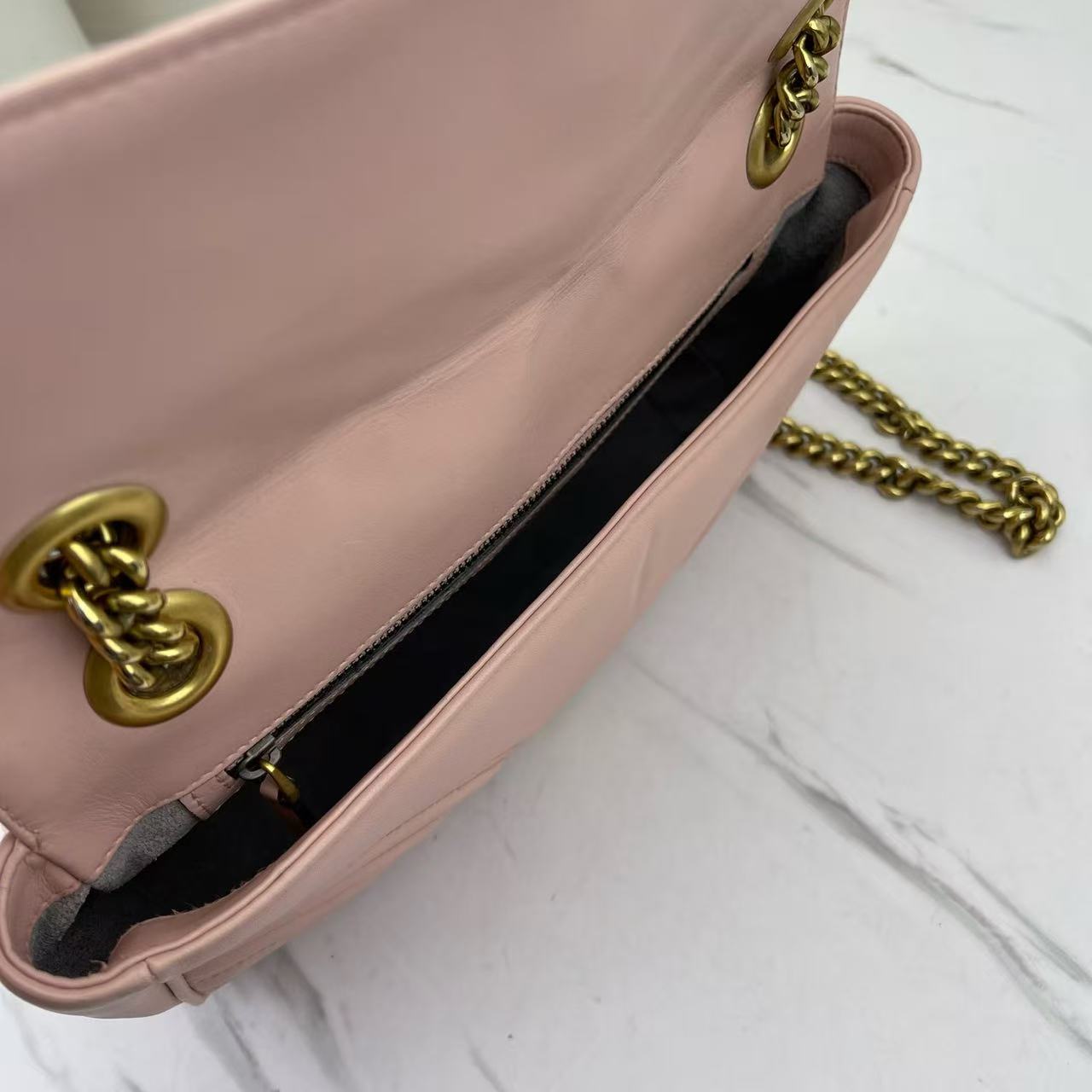 Gucci - GG Marmont - Leather - Pink - (medium)
