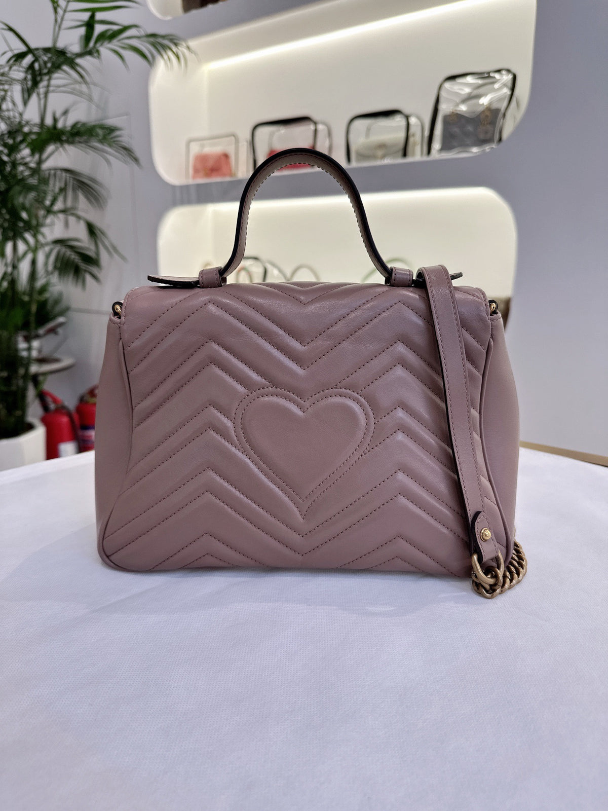 Gucci - GG Marmont - Leather - Pink - (small)