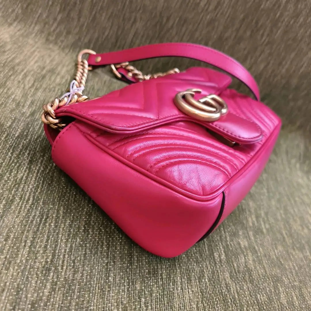 Gucci - GG Marmont - Leather - Pink - (small)