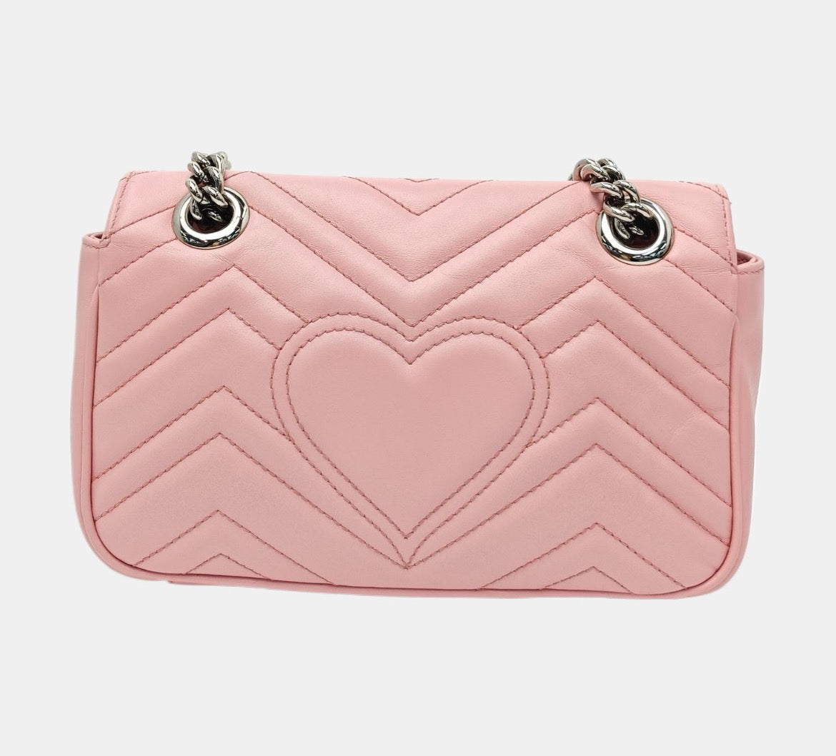 Gucci - GG Marmont - Leather - Pink - (small)