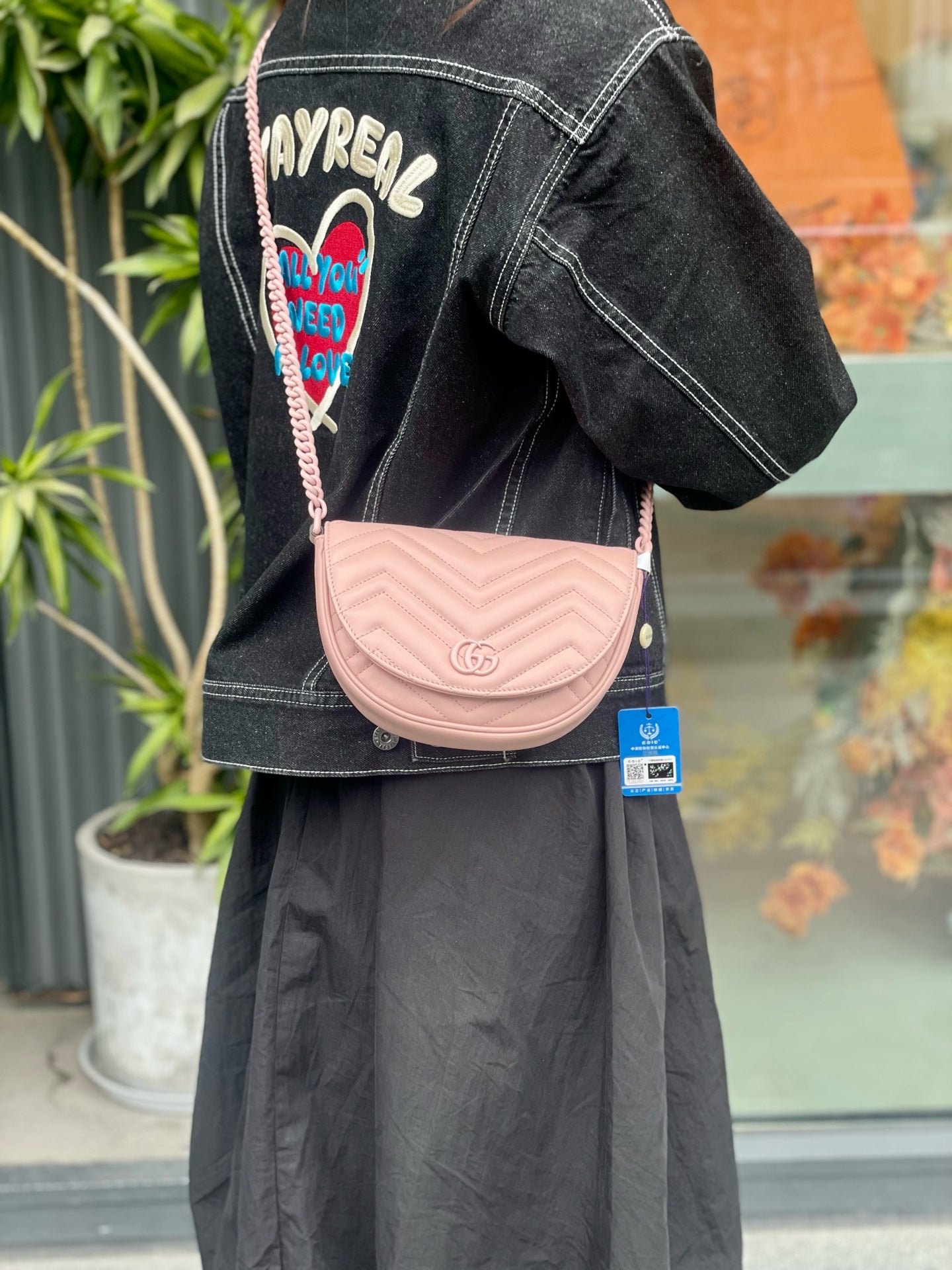 Gucci - GG Marmont - Leather - Pink - (small)