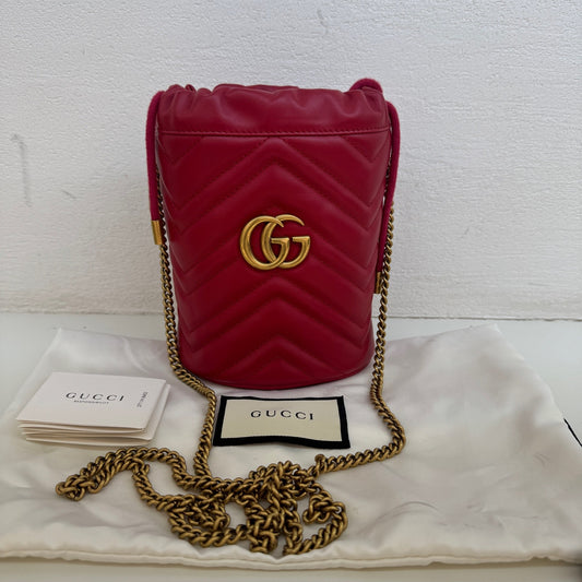 Gucci - GG Marmont - Leather - Red