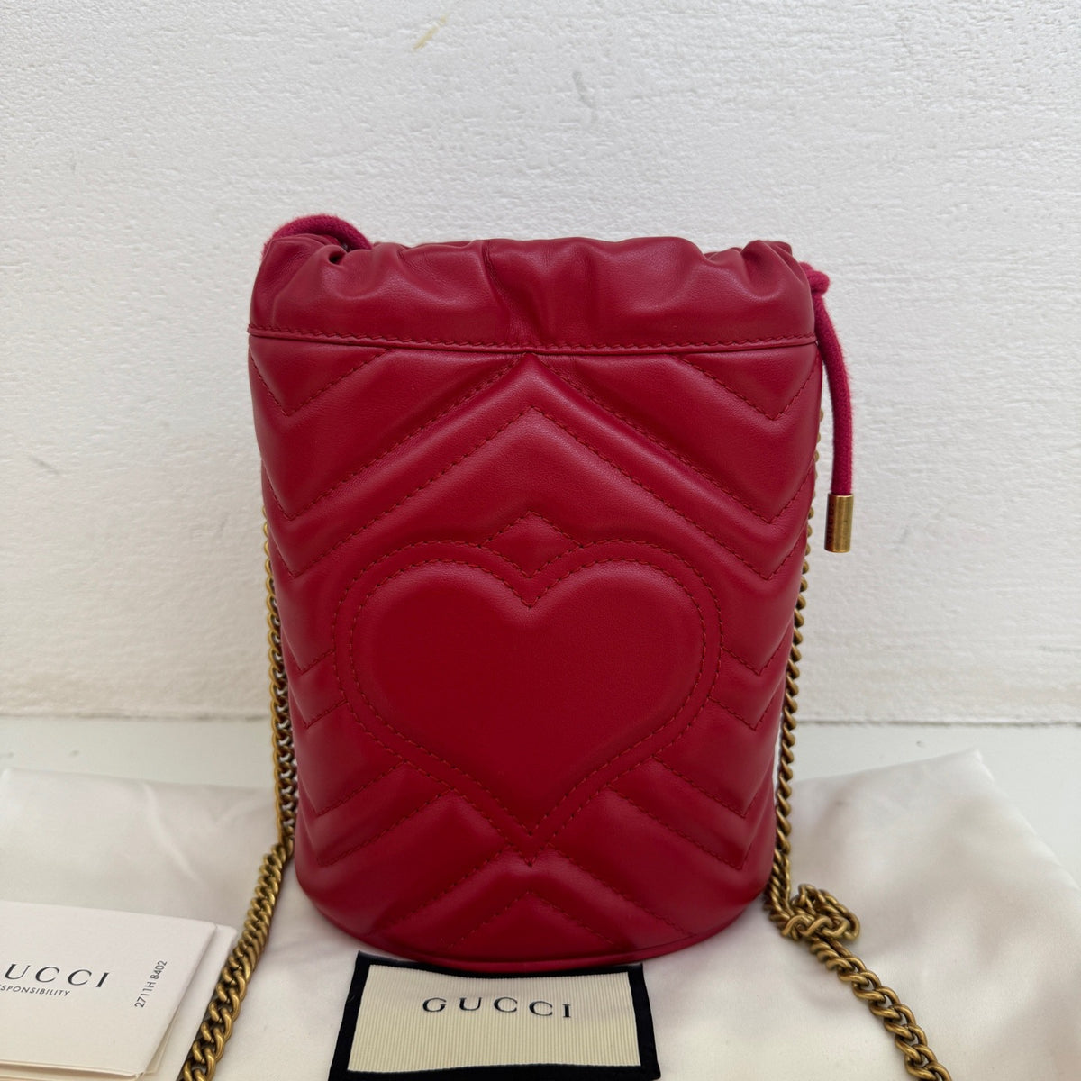 Gucci - GG Marmont - Leather - Red