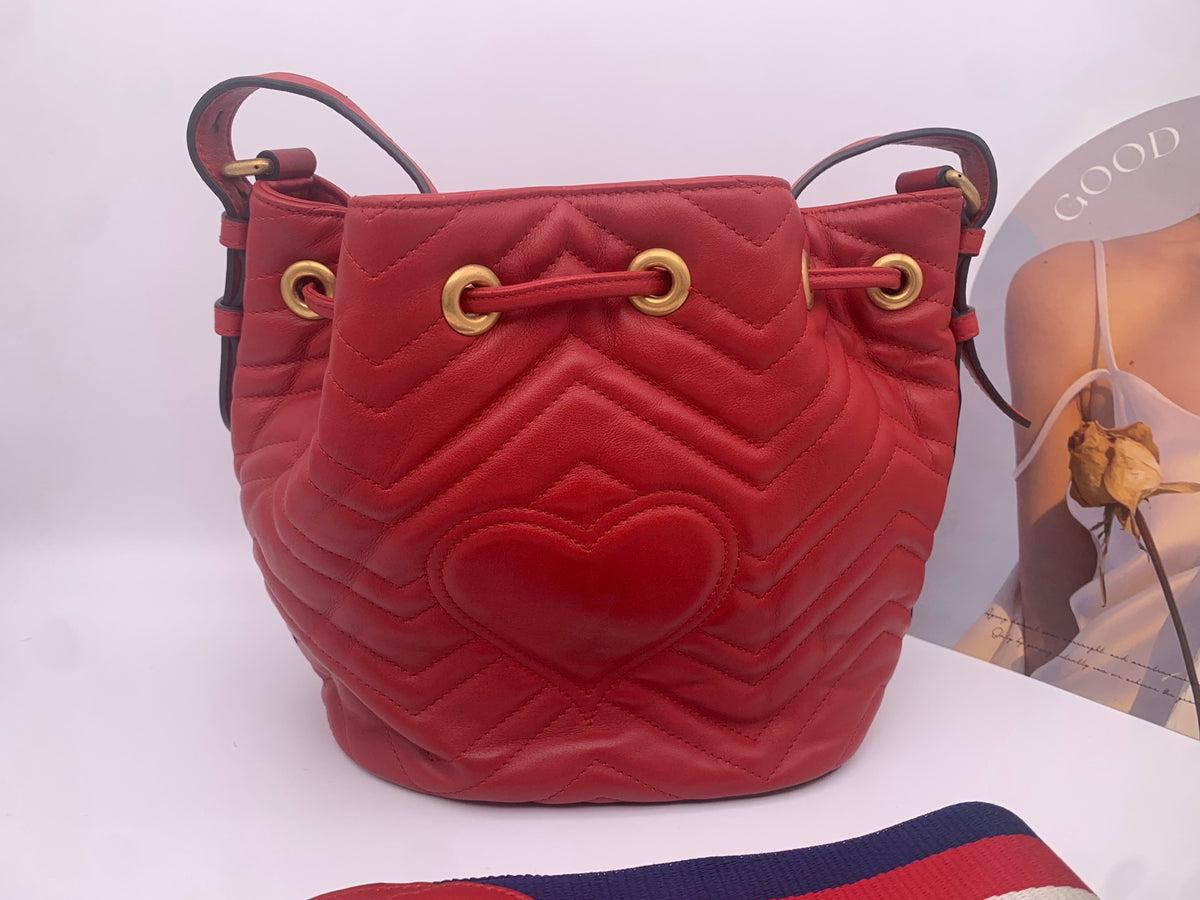 Gucci - GG Marmont - Leather - Red