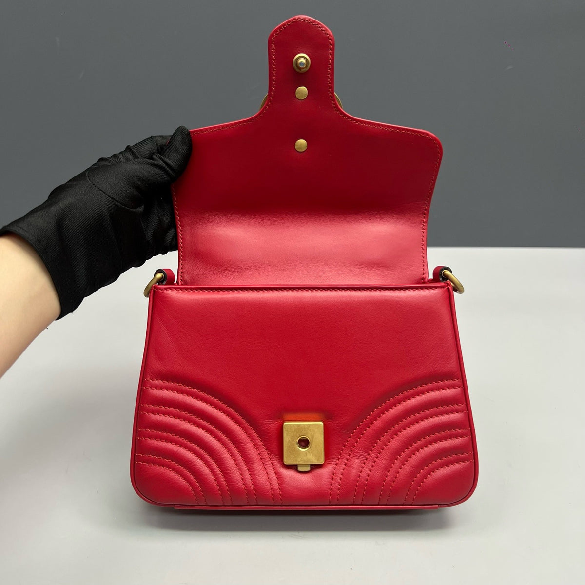 Gucci - GG Marmont - Leather - Red