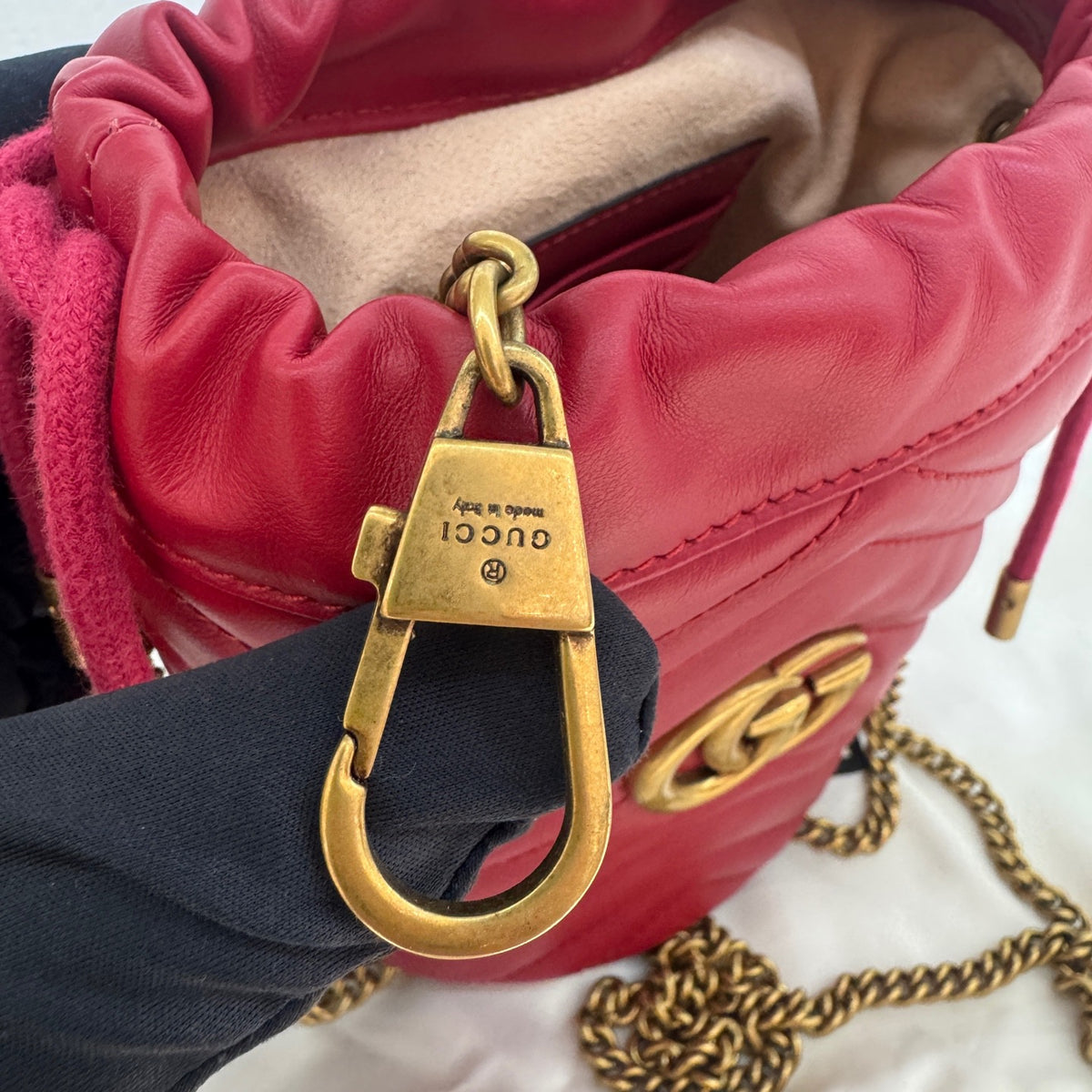 Gucci - GG Marmont - Leather - Red