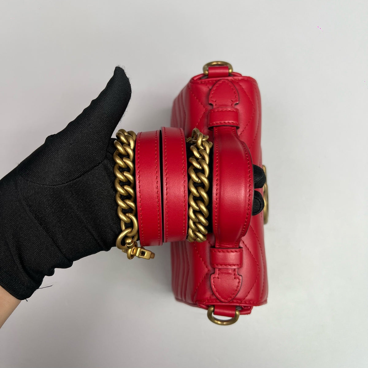 Gucci - GG Marmont - Leather - Red