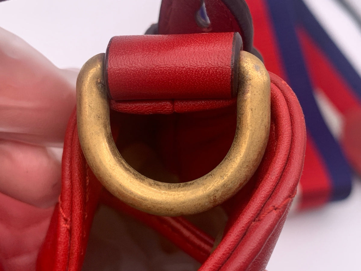 Gucci - GG Marmont - Leather - Red