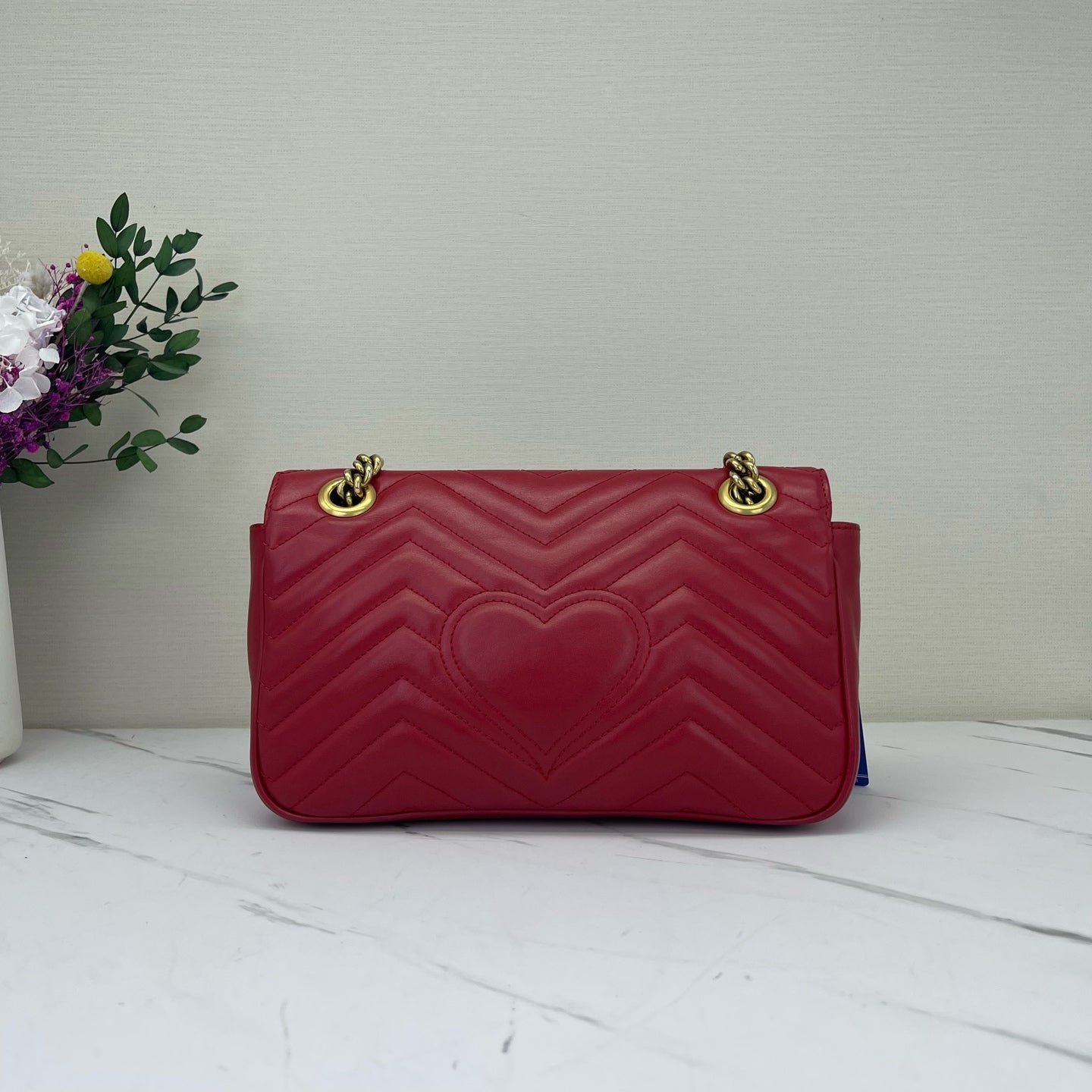 Gucci - GG Marmont - Leather - Red - (medium)