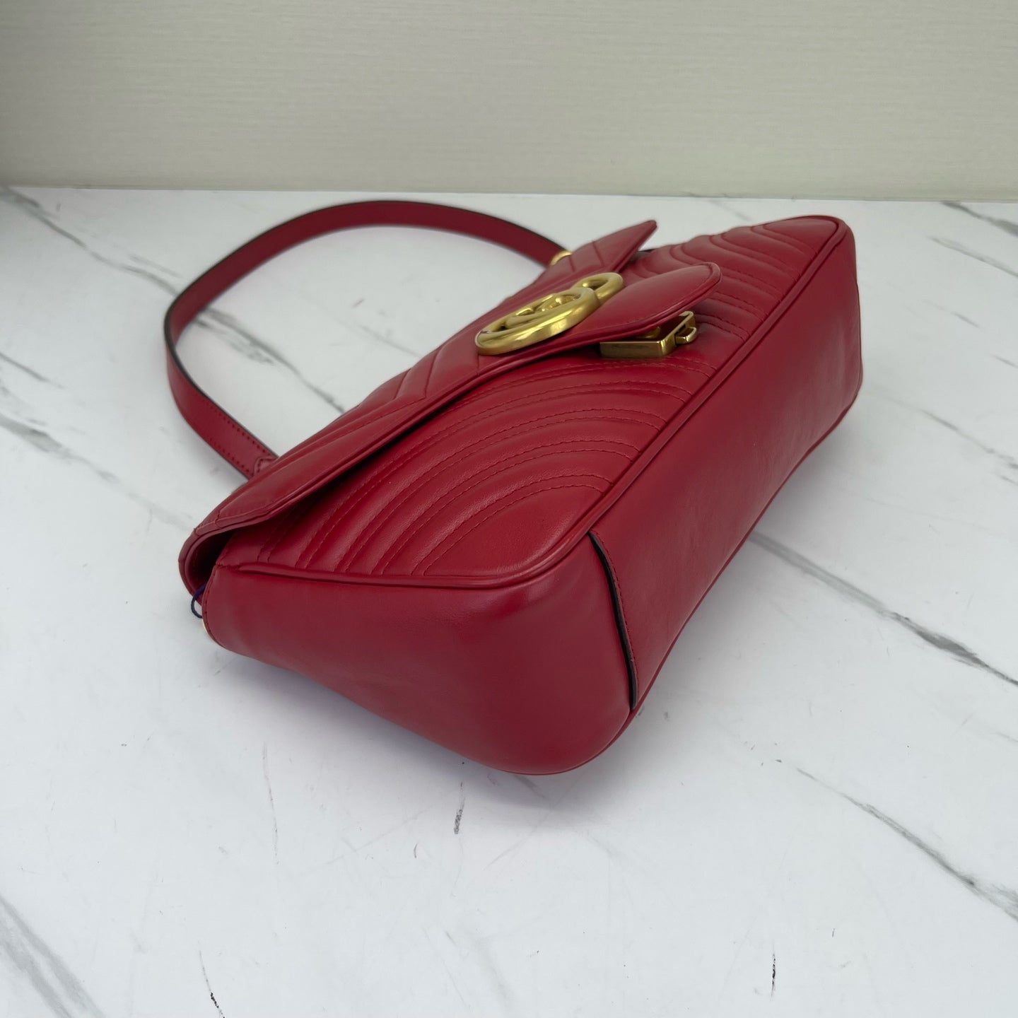 Gucci - GG Marmont - Leather - Red - (medium)