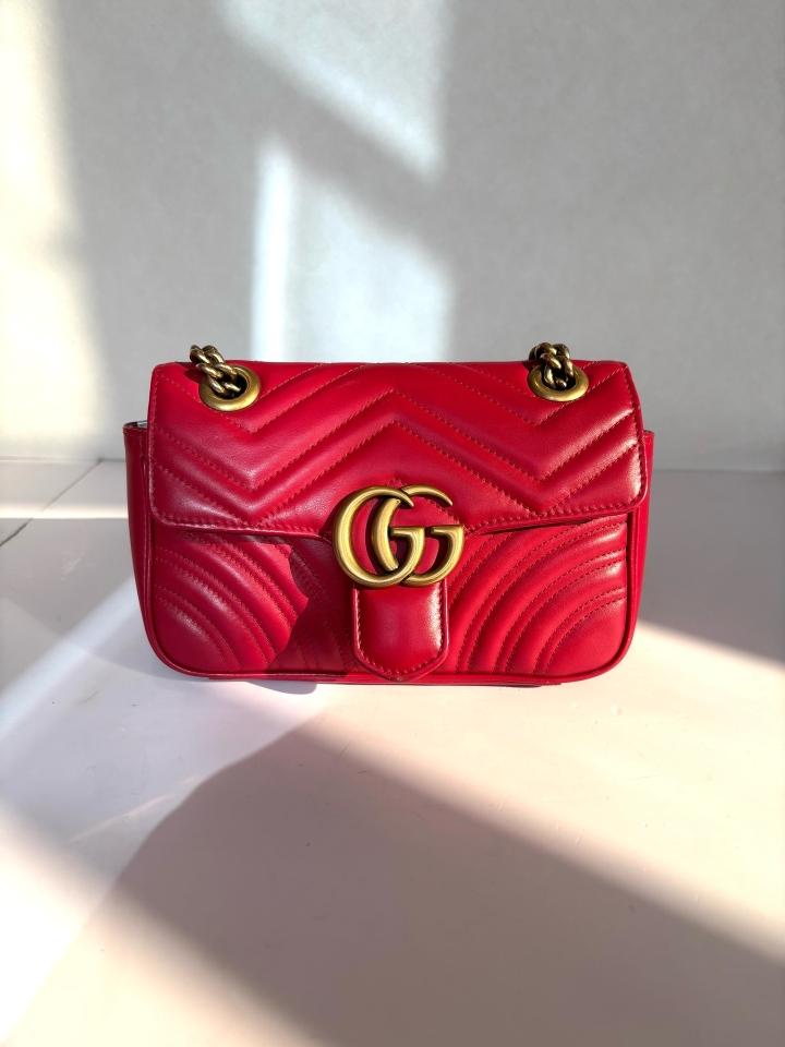 Gucci - GG Marmont - Leather - Red - (mini)