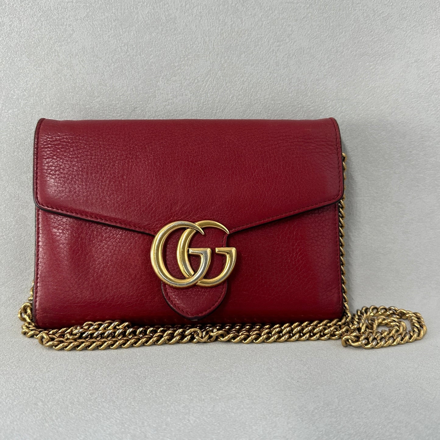 Gucci - GG Marmont - Leather - Red - (mini)