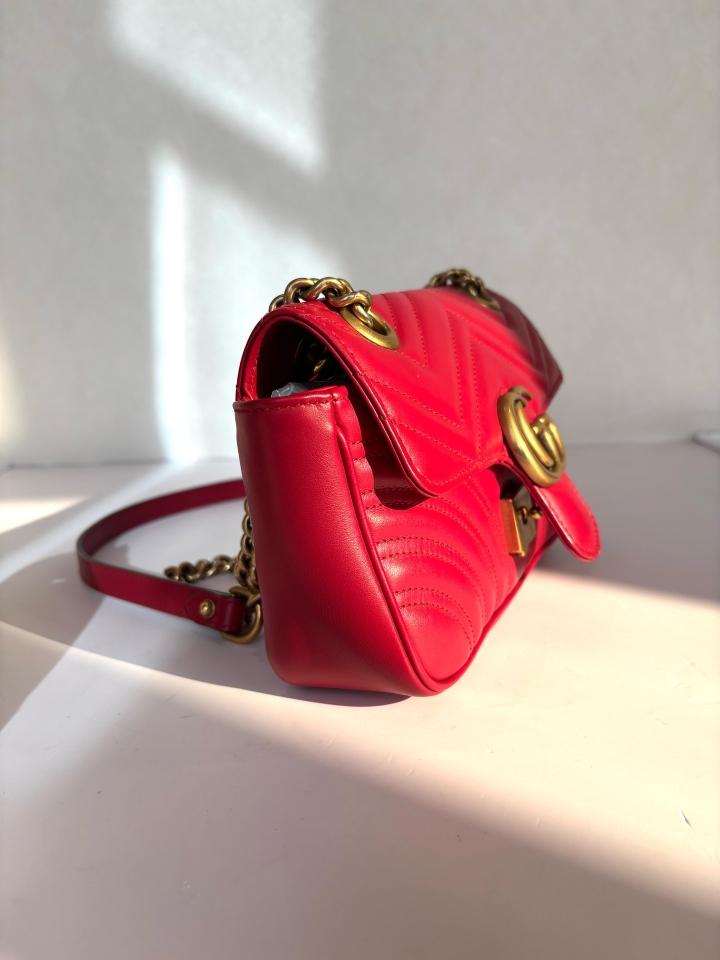Gucci - GG Marmont - Leather - Red - (mini)