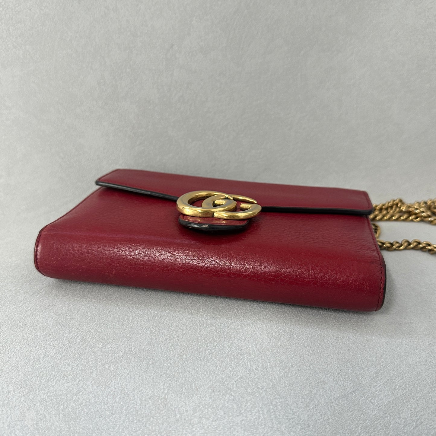 Gucci - GG Marmont - Leather - Red - (mini)