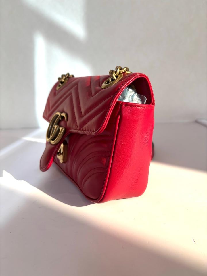 Gucci - GG Marmont - Leather - Red - (mini)